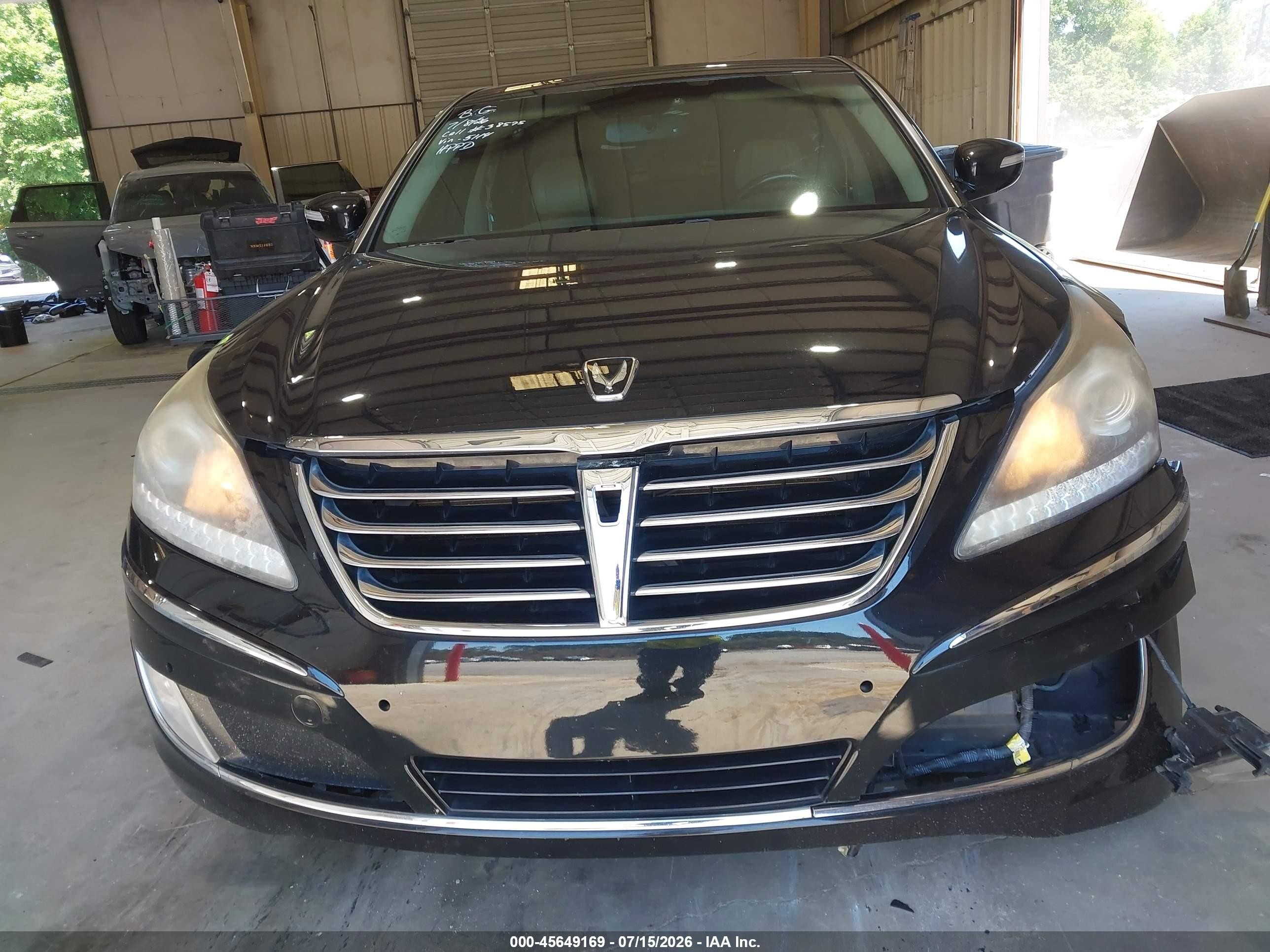 2012 Hyundai Equus Signature Black vin: KMHGH4JH2CU045114