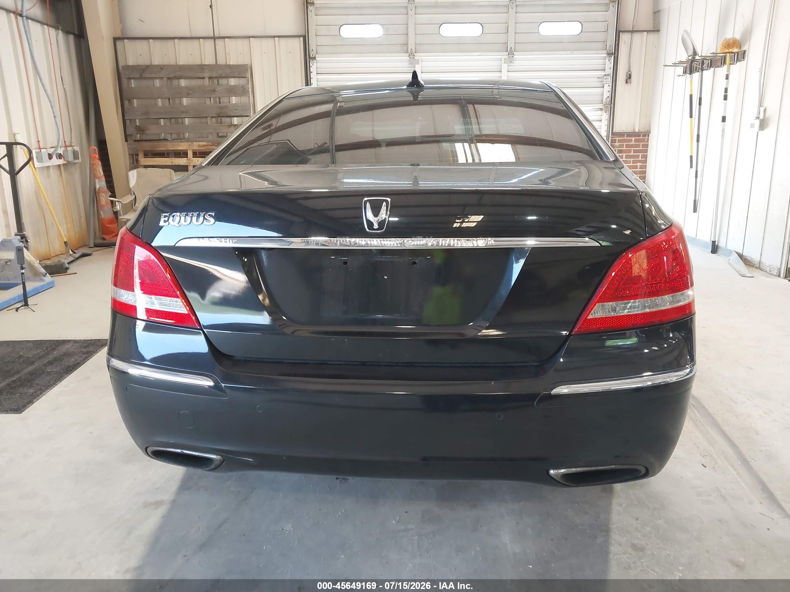 2012 Hyundai Equus Signature Black vin: KMHGH4JH2CU045114