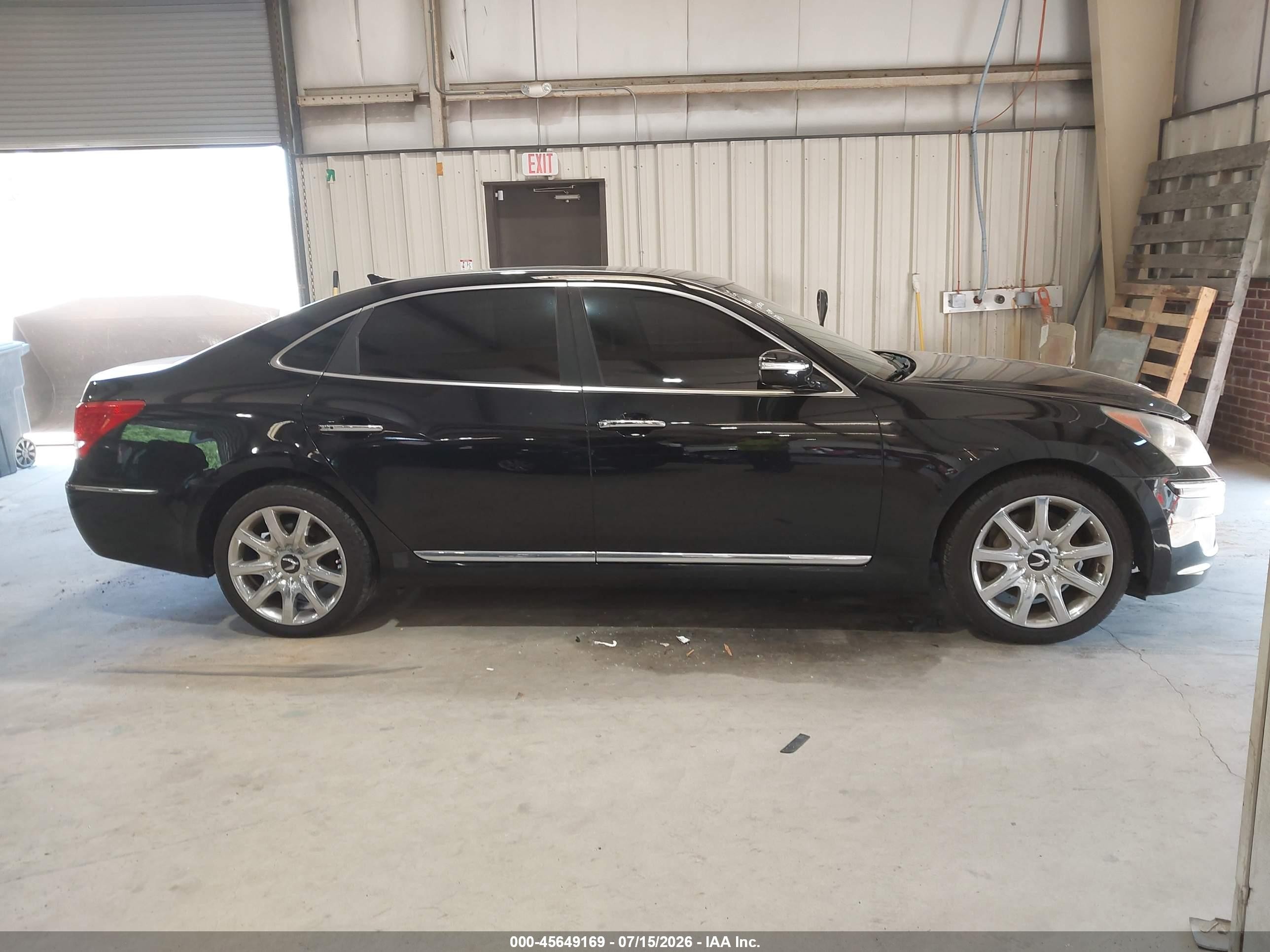 2012 Hyundai Equus Signature Black vin: KMHGH4JH2CU045114