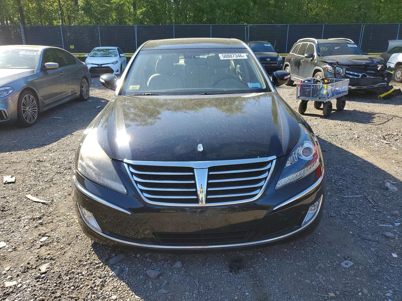 2012 Hyundai Equus Signature Black vin: KMHGH4JH2CU052483