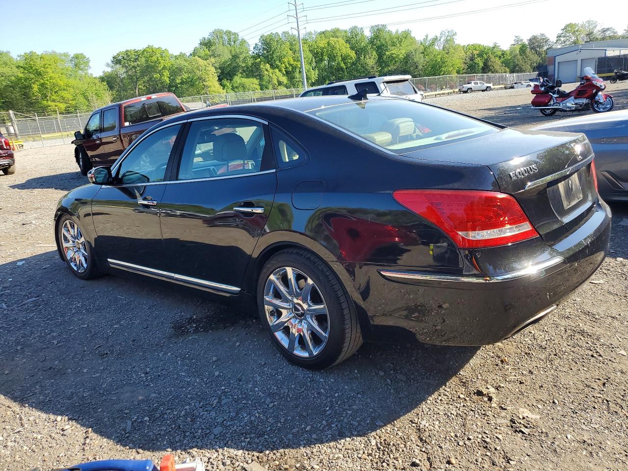 2012 Hyundai Equus Signature Black vin: KMHGH4JH2CU052483