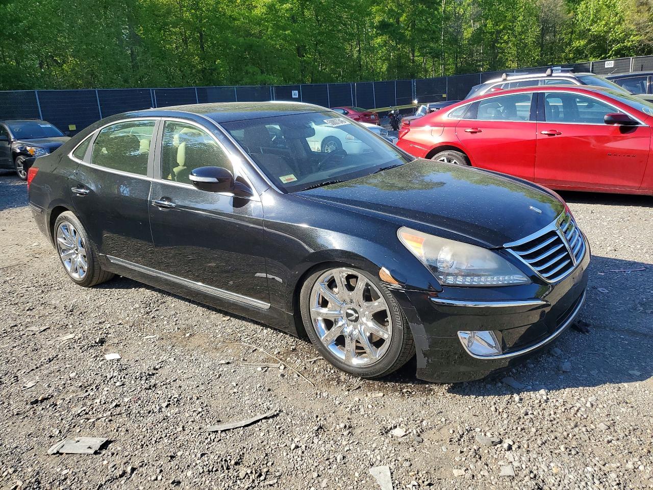 2012 Hyundai Equus Signature Black vin: KMHGH4JH2CU052483