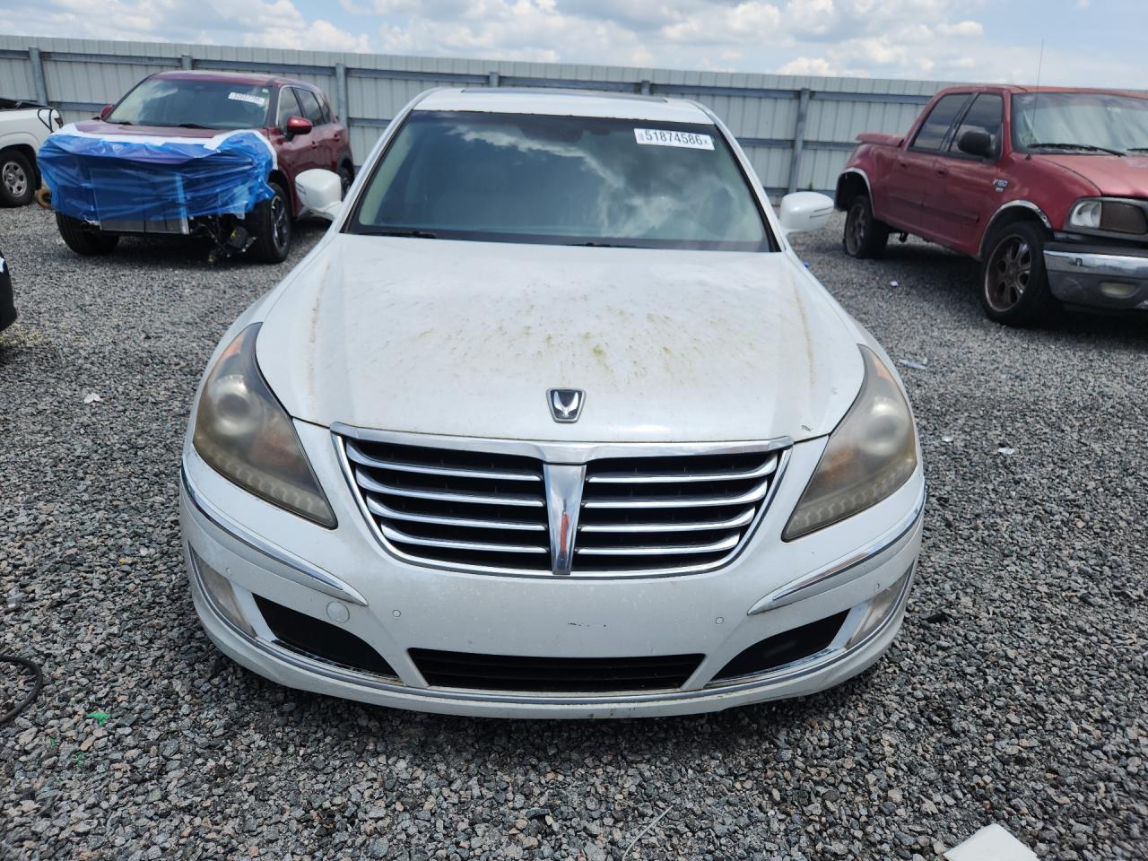 2013 Hyundai Equus Signature White vin: KMHGH4JH2DU058124