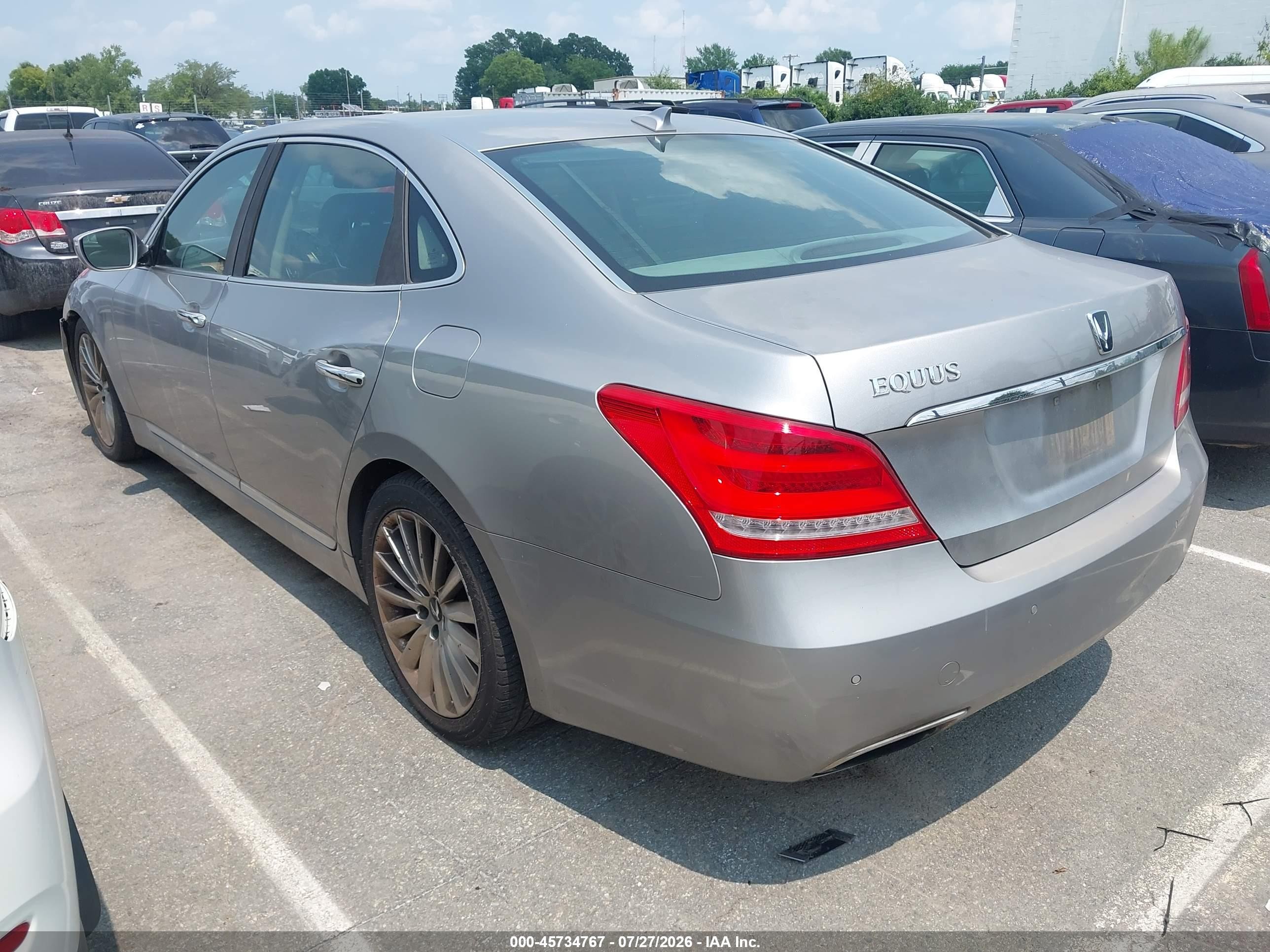 2014 Hyundai Equus Signature Silver vin: KMHGH4JH2EU078519