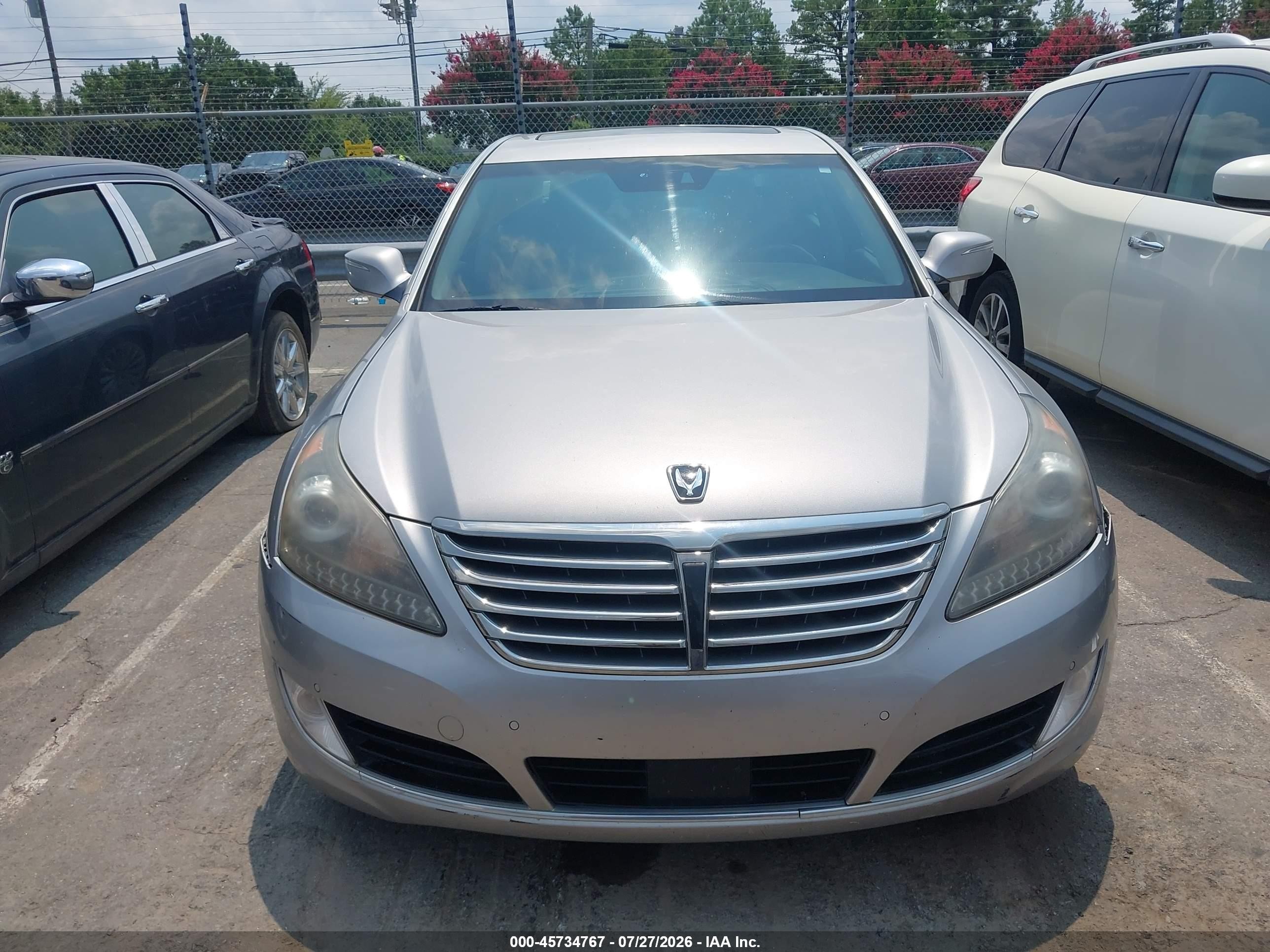 2014 Hyundai Equus Signature Silver vin: KMHGH4JH2EU078519