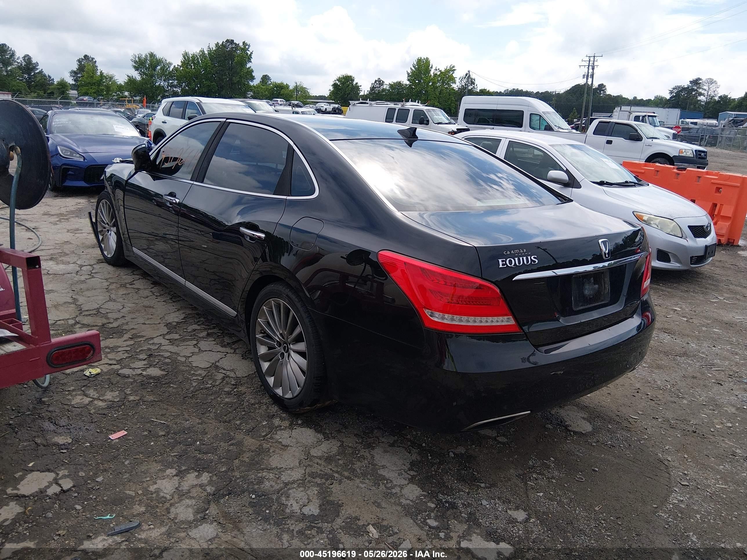2015 Hyundai Equus Signature Black vin: KMHGH4JH2FU092745
