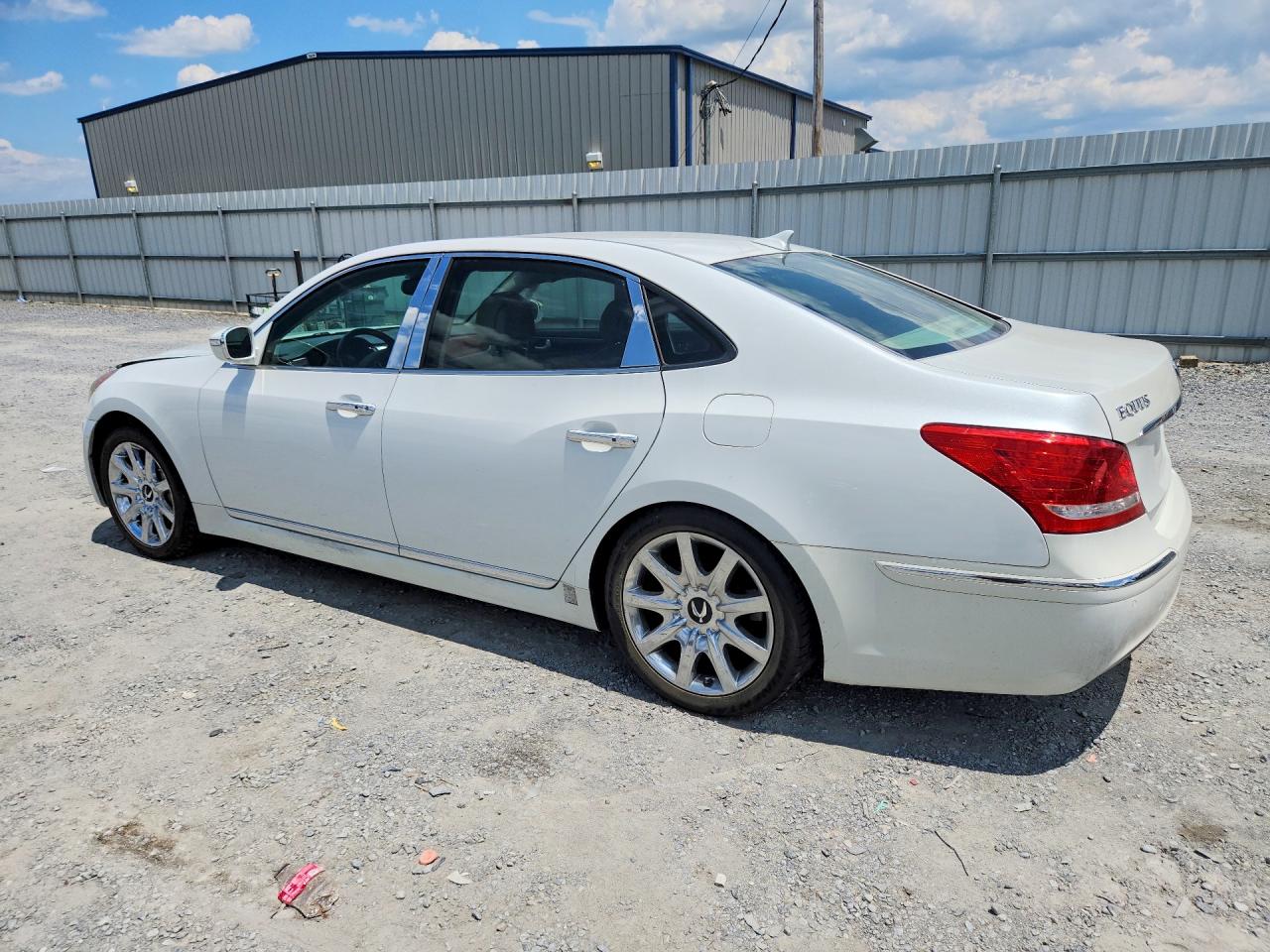2013 Hyundai Equus Signature White vin: KMHGH4JH3DU058133