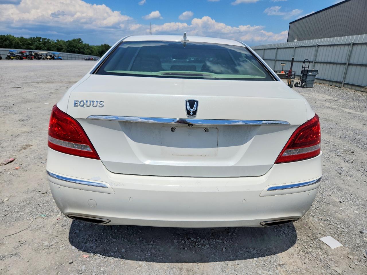 2013 Hyundai Equus Signature White vin: KMHGH4JH3DU058133