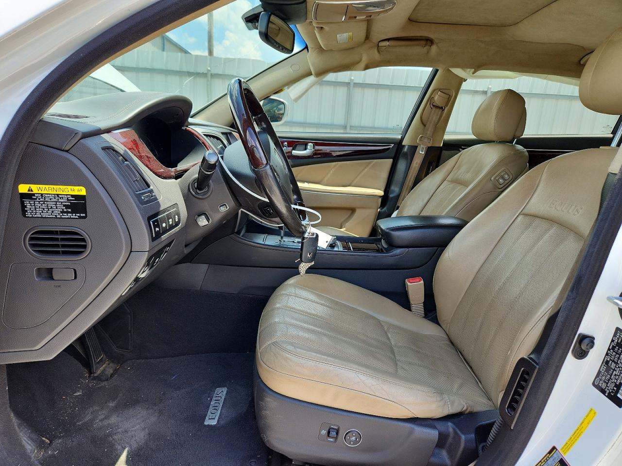 2013 Hyundai Equus Signature White vin: KMHGH4JH3DU058133