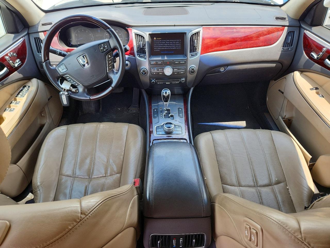2013 Hyundai Equus Signature White vin: KMHGH4JH3DU058133