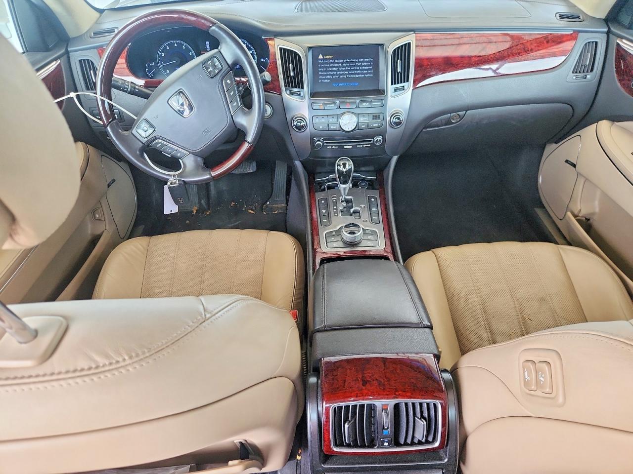 2013 Hyundai Equus Ultimate White vin: KMHGH4JH3DU072498