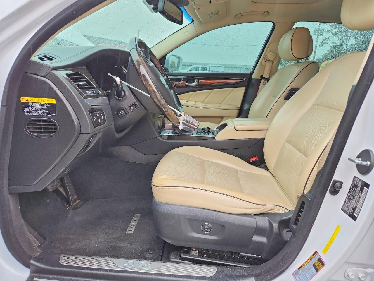 2015 Hyundai Equus Signature White vin: KMHGH4JH3FU092818