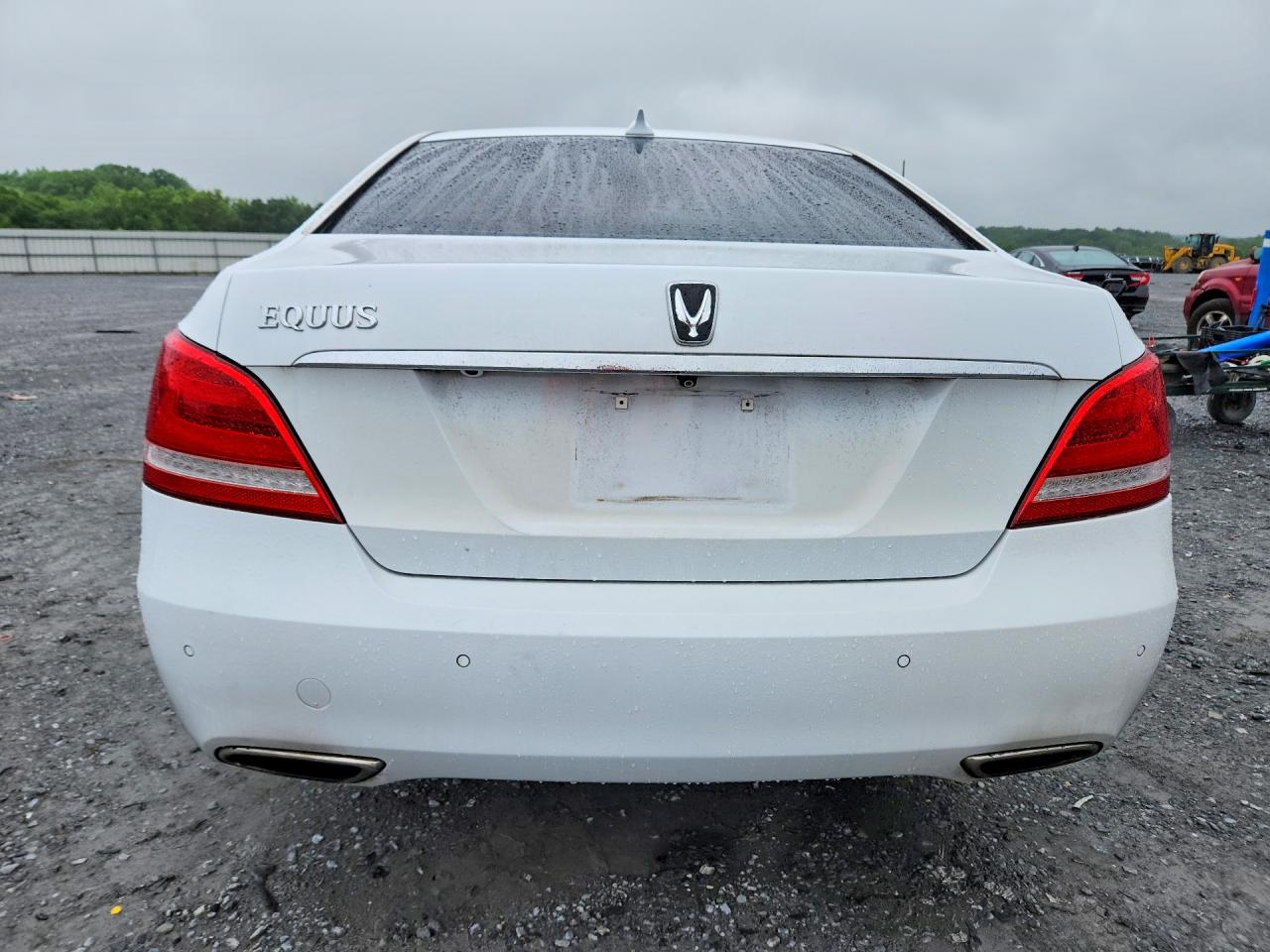 2015 Hyundai Equus Signature White vin: KMHGH4JH3FU092818