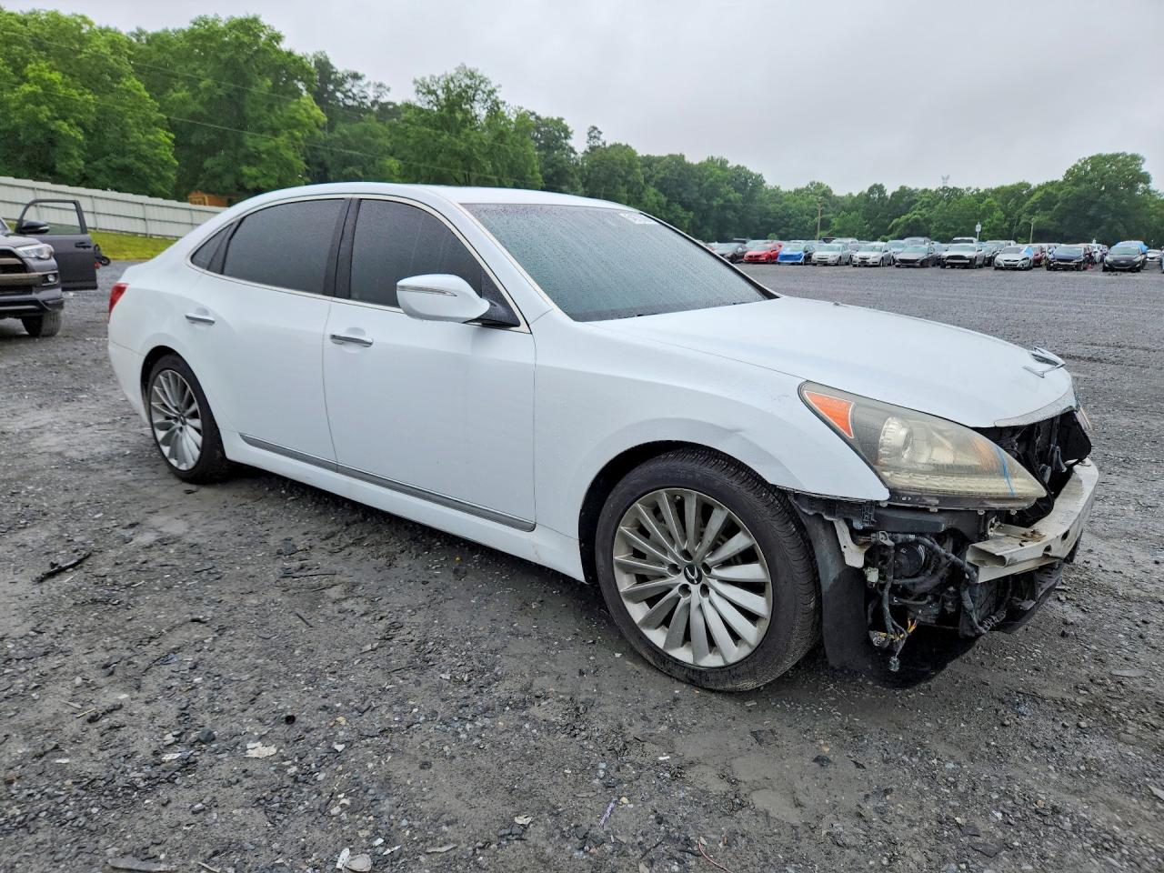 2015 Hyundai Equus Signature White vin: KMHGH4JH3FU092818