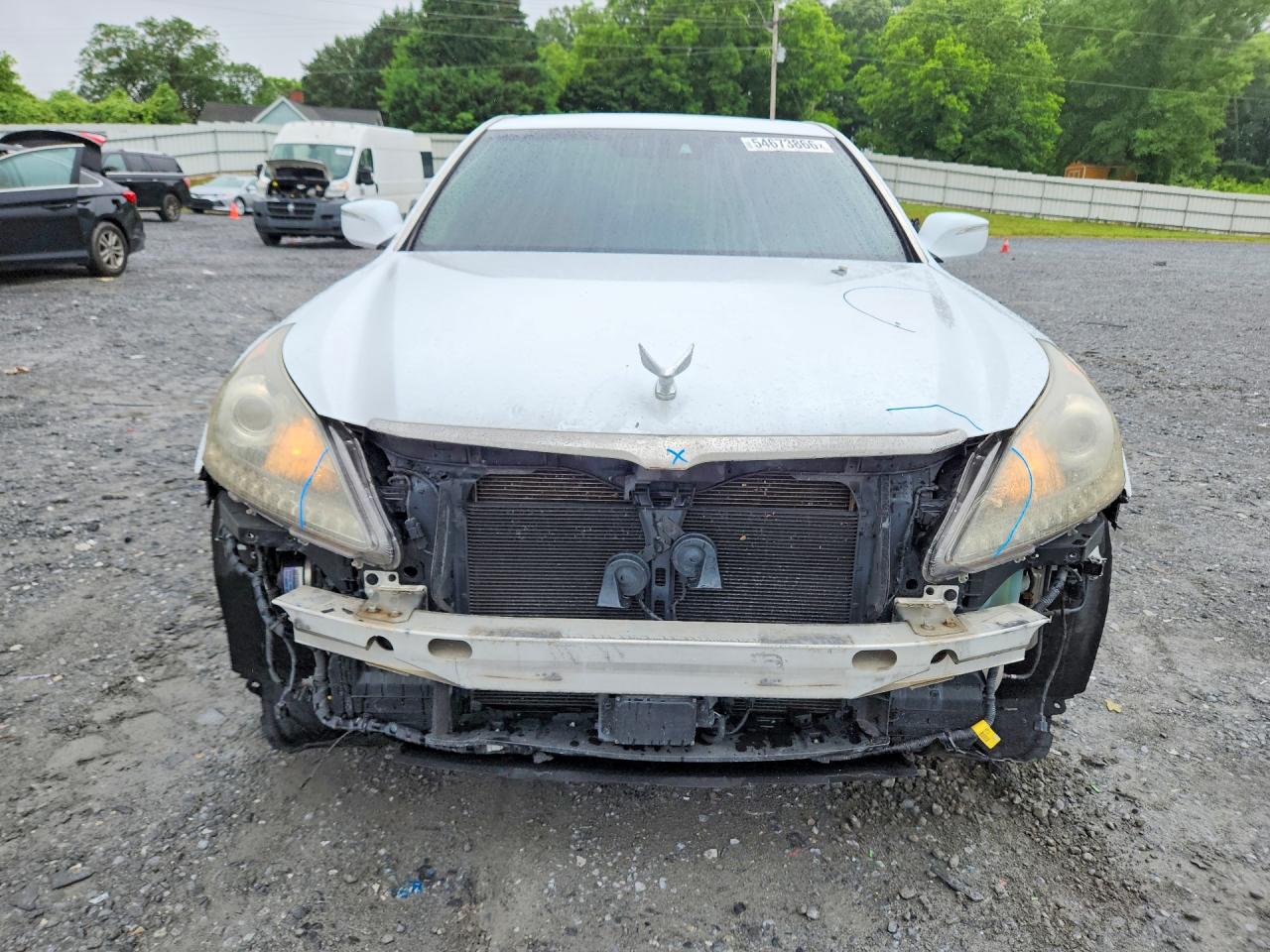 2015 Hyundai Equus Signature White vin: KMHGH4JH3FU092818