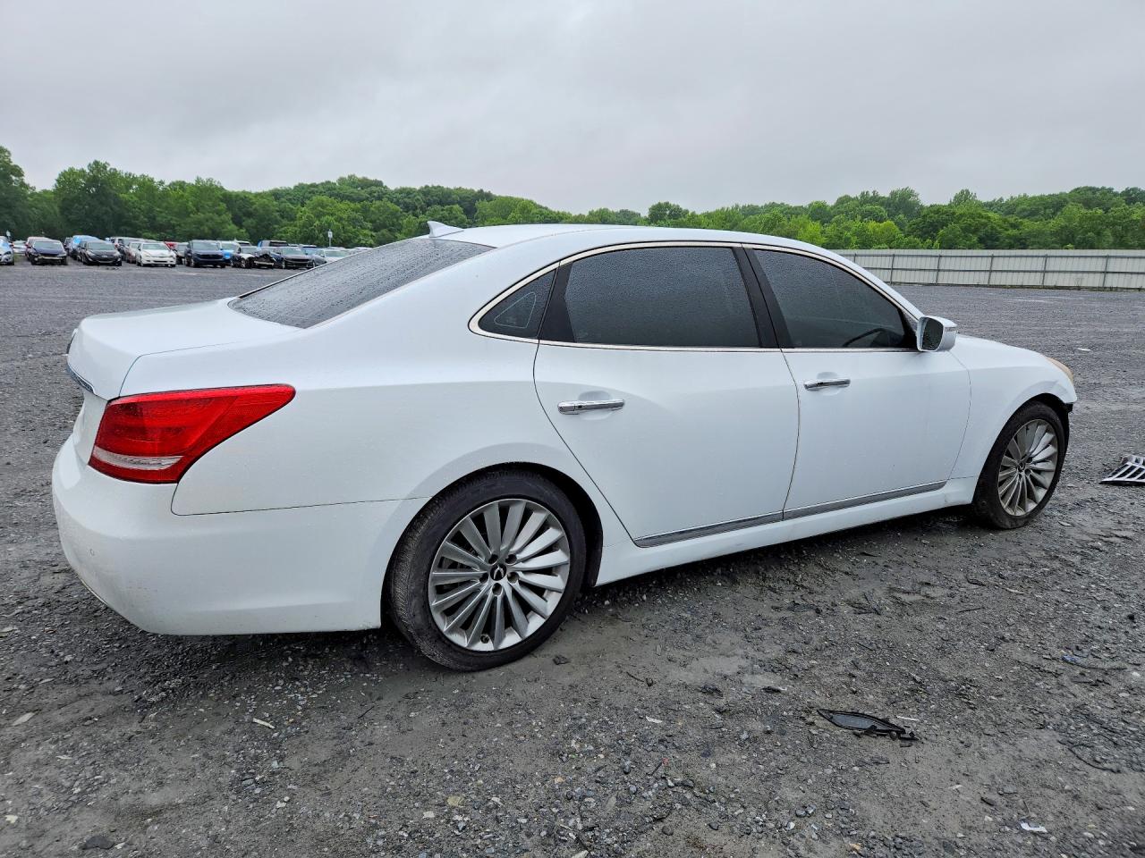2015 Hyundai Equus Signature White vin: KMHGH4JH3FU092818