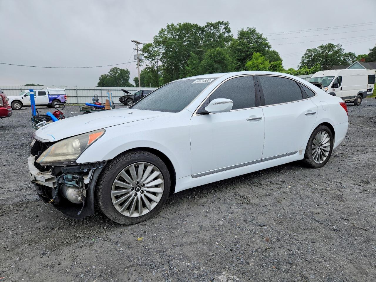 2015 Hyundai Equus Signature White vin: KMHGH4JH3FU092818