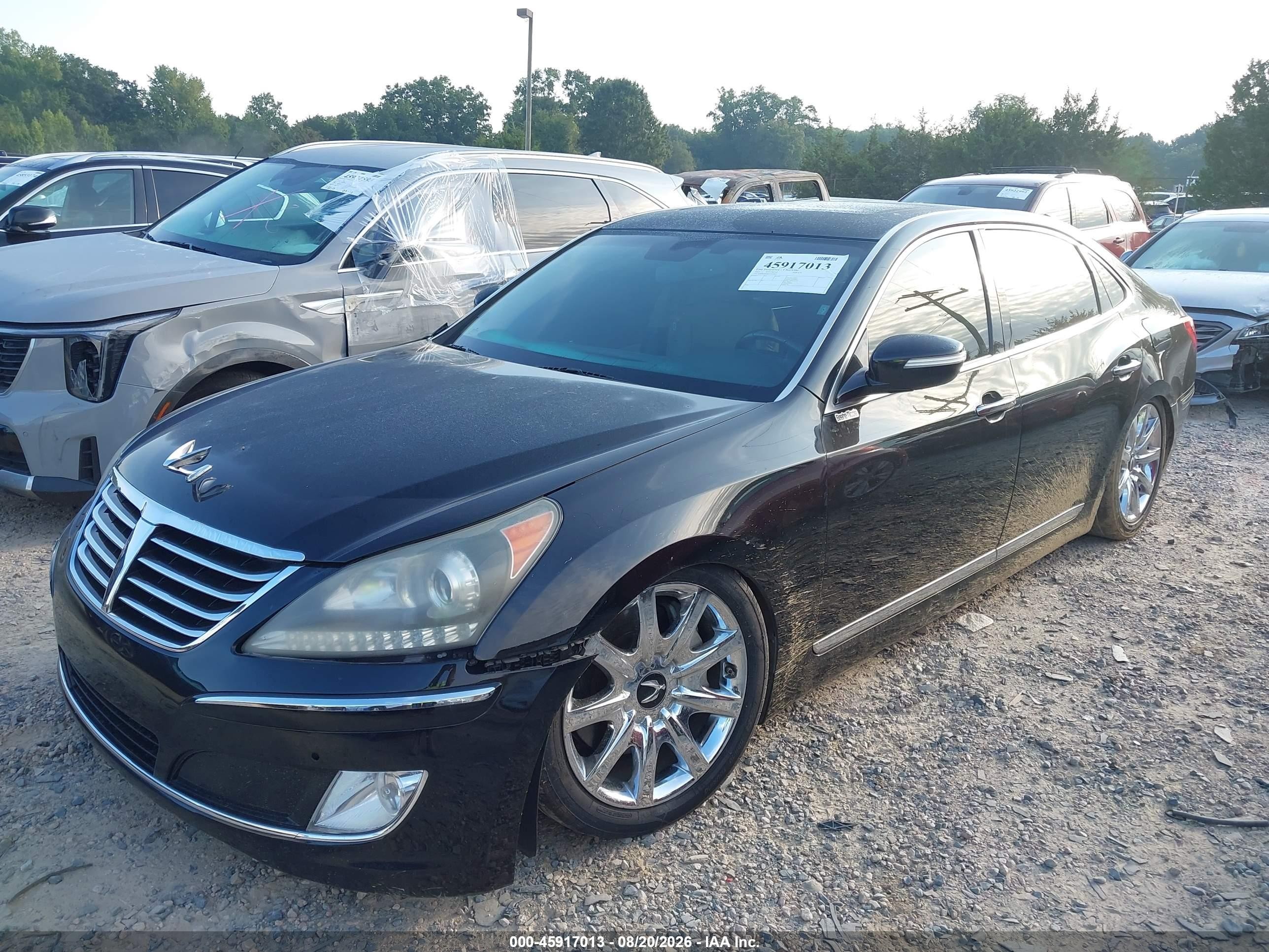 2012 Hyundai Equus Signature Black vin: KMHGH4JH4CU055935