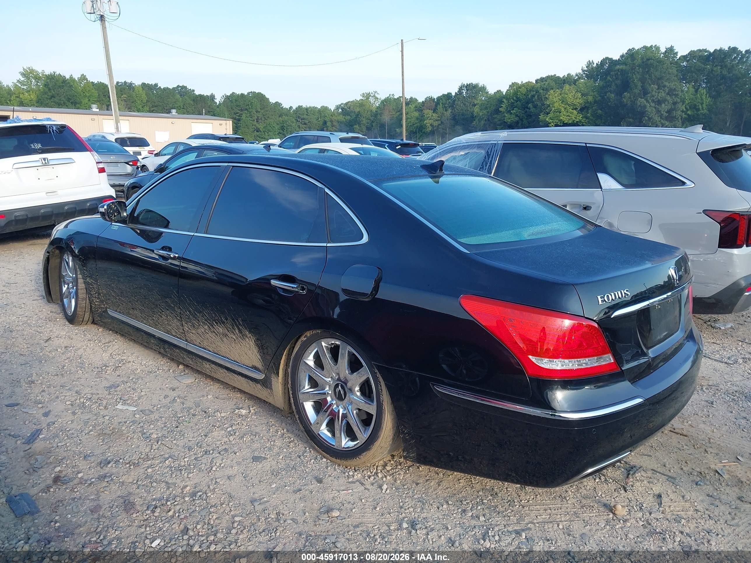 2012 Hyundai Equus Signature Black vin: KMHGH4JH4CU055935