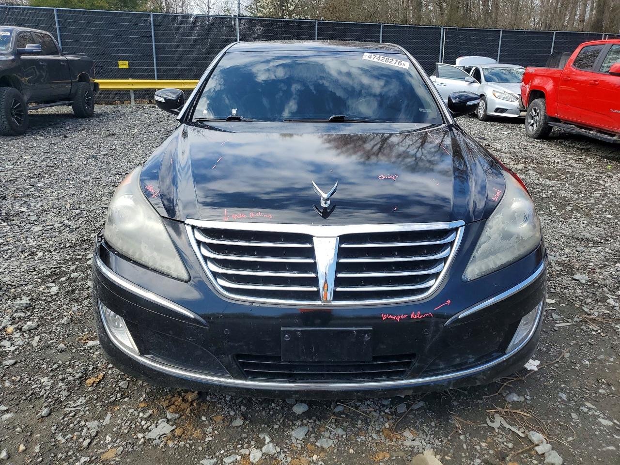 2013 Hyundai Equus Signature Черный vin: KMHGH4JH4DU066337