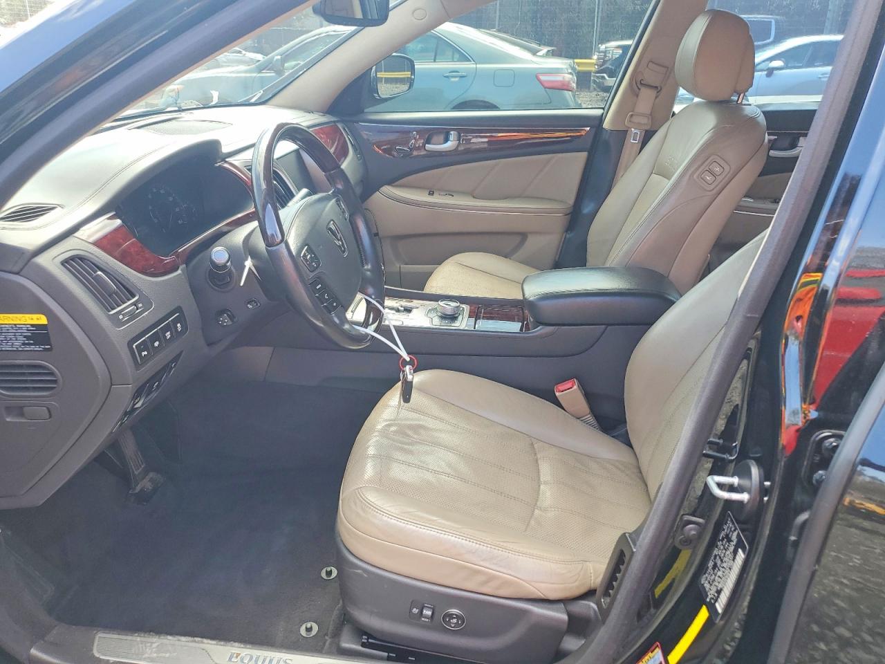 2013 Hyundai Equus Signature Черный vin: KMHGH4JH4DU066337