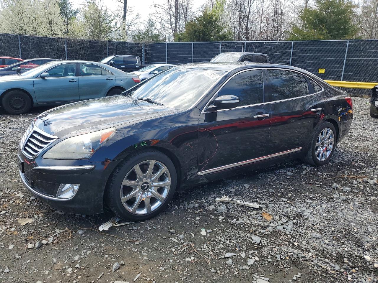 2013 Hyundai Equus Signature Черный vin: KMHGH4JH4DU066337