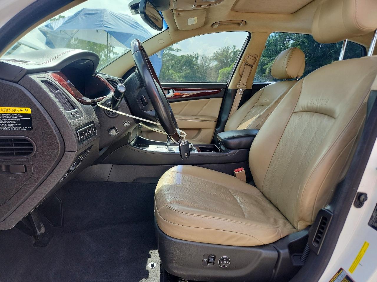 2013 Hyundai Equus Signature White vin: KMHGH4JH4DU067911