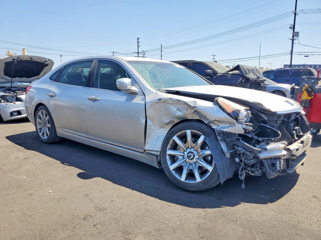 2013 Hyundai Equus Signature Gray vin: KMHGH4JH4DU067939