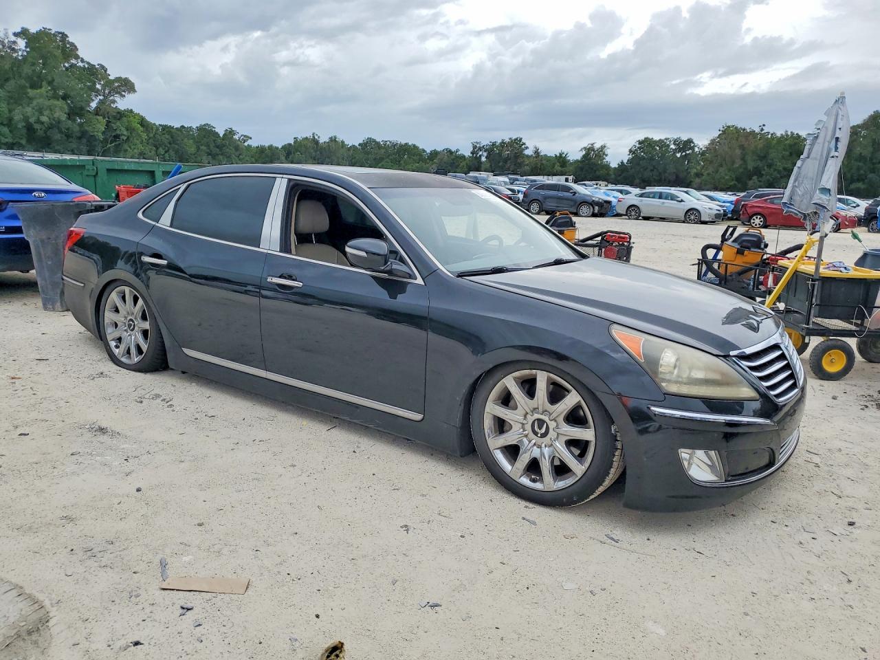 2013 Hyundai Equus Signature Черный vin: KMHGH4JH4DU069903