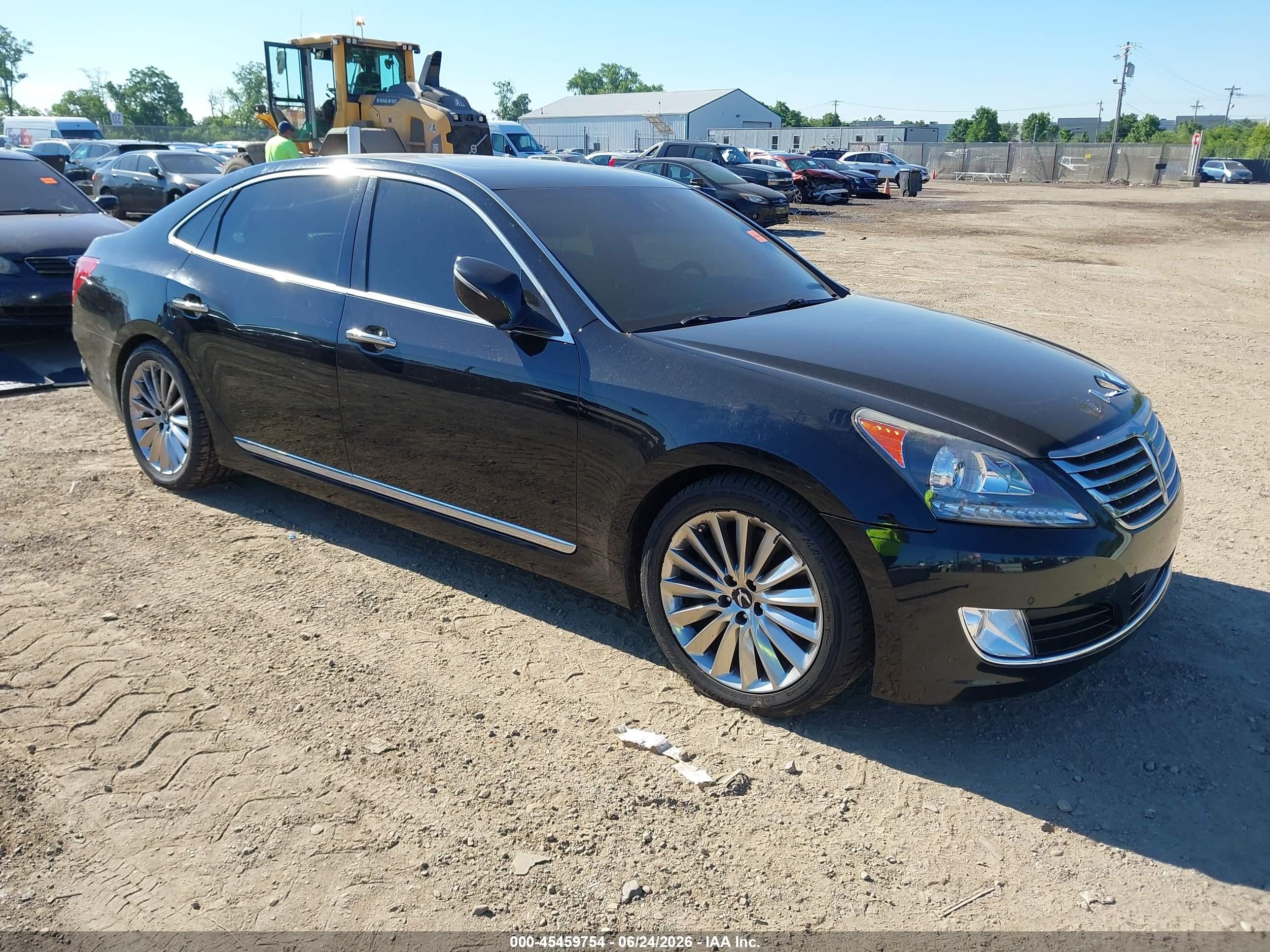 2014 Hyundai Equus Signature Черный vin: KMHGH4JH4EU082085