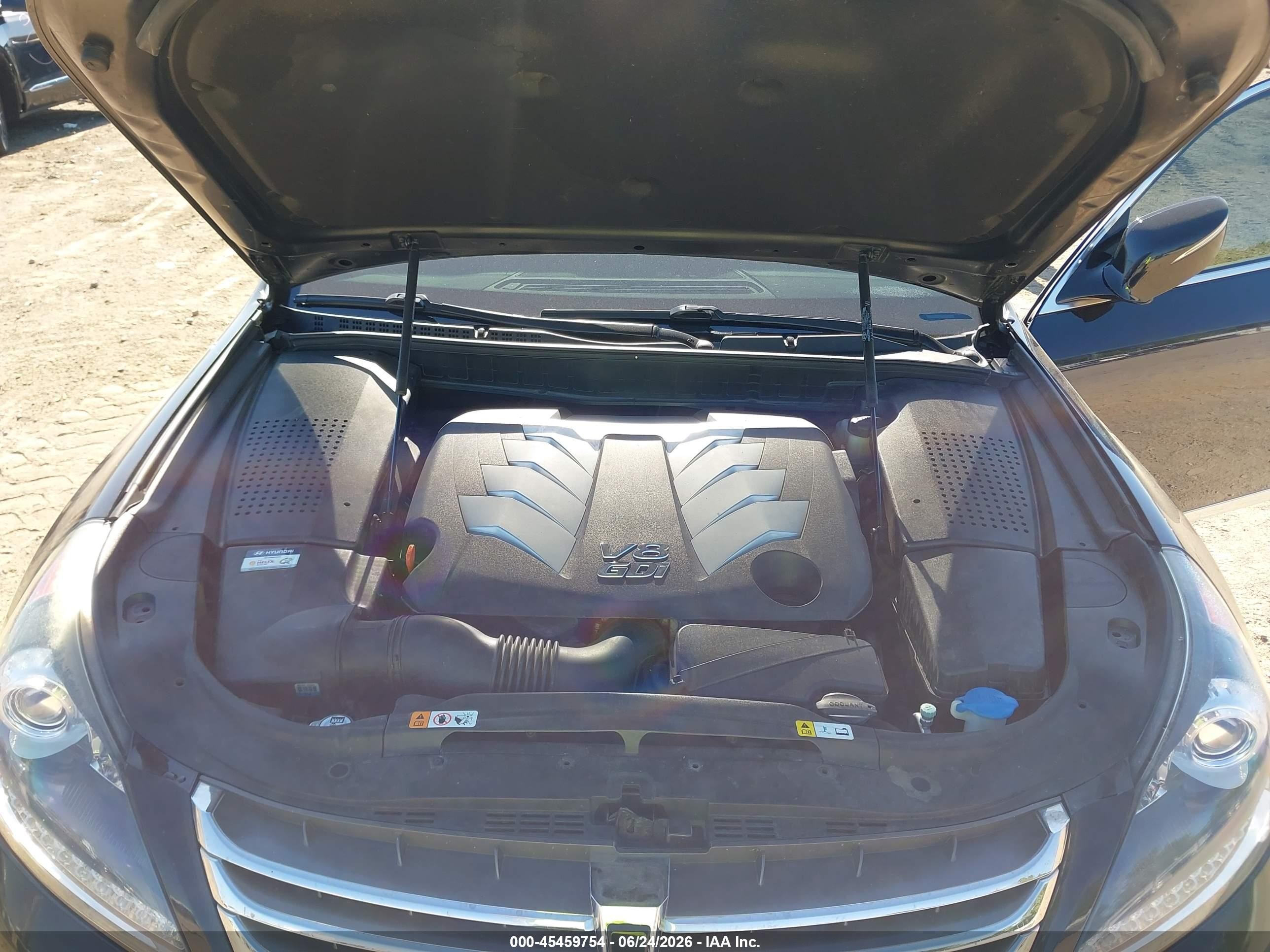 2014 Hyundai Equus Signature Черный vin: KMHGH4JH4EU082085