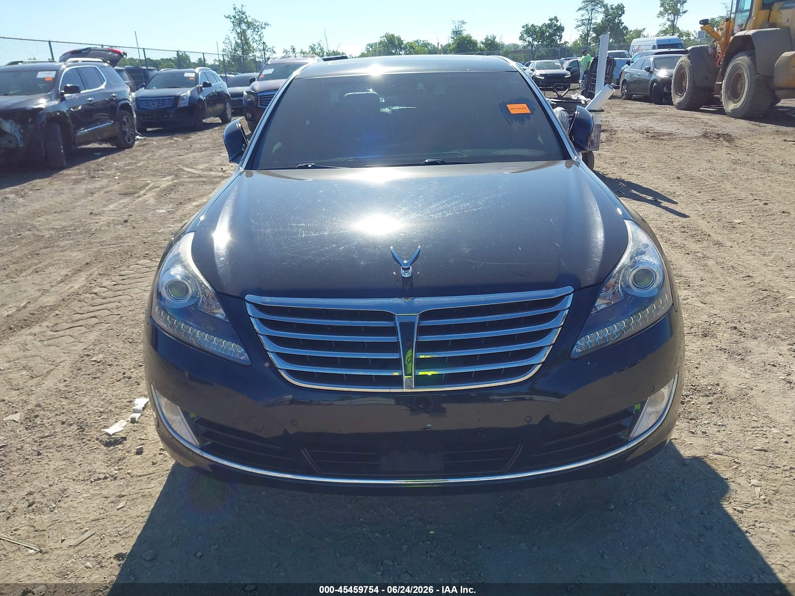 2014 Hyundai Equus Signature Черный vin: KMHGH4JH4EU082085