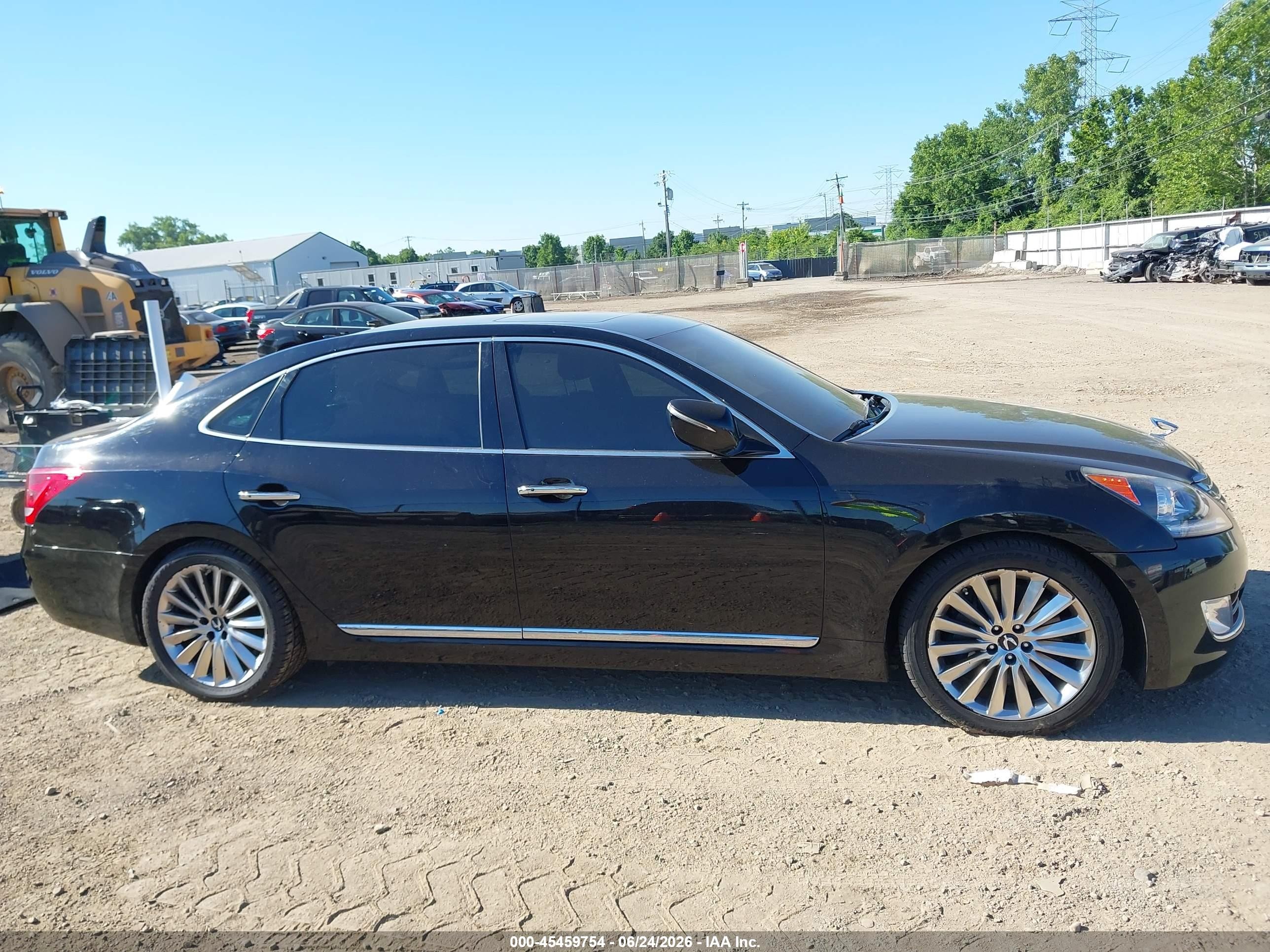 2014 Hyundai Equus Signature Черный vin: KMHGH4JH4EU082085