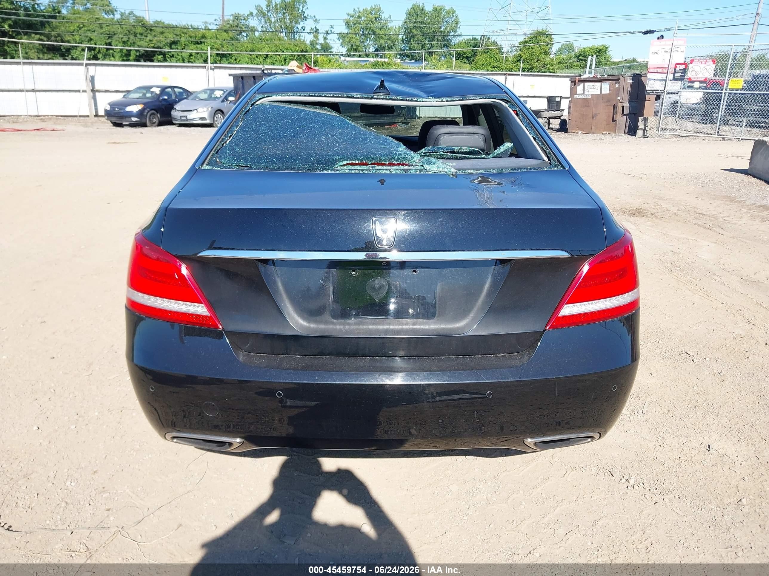 2014 Hyundai Equus Signature Черный vin: KMHGH4JH4EU082085