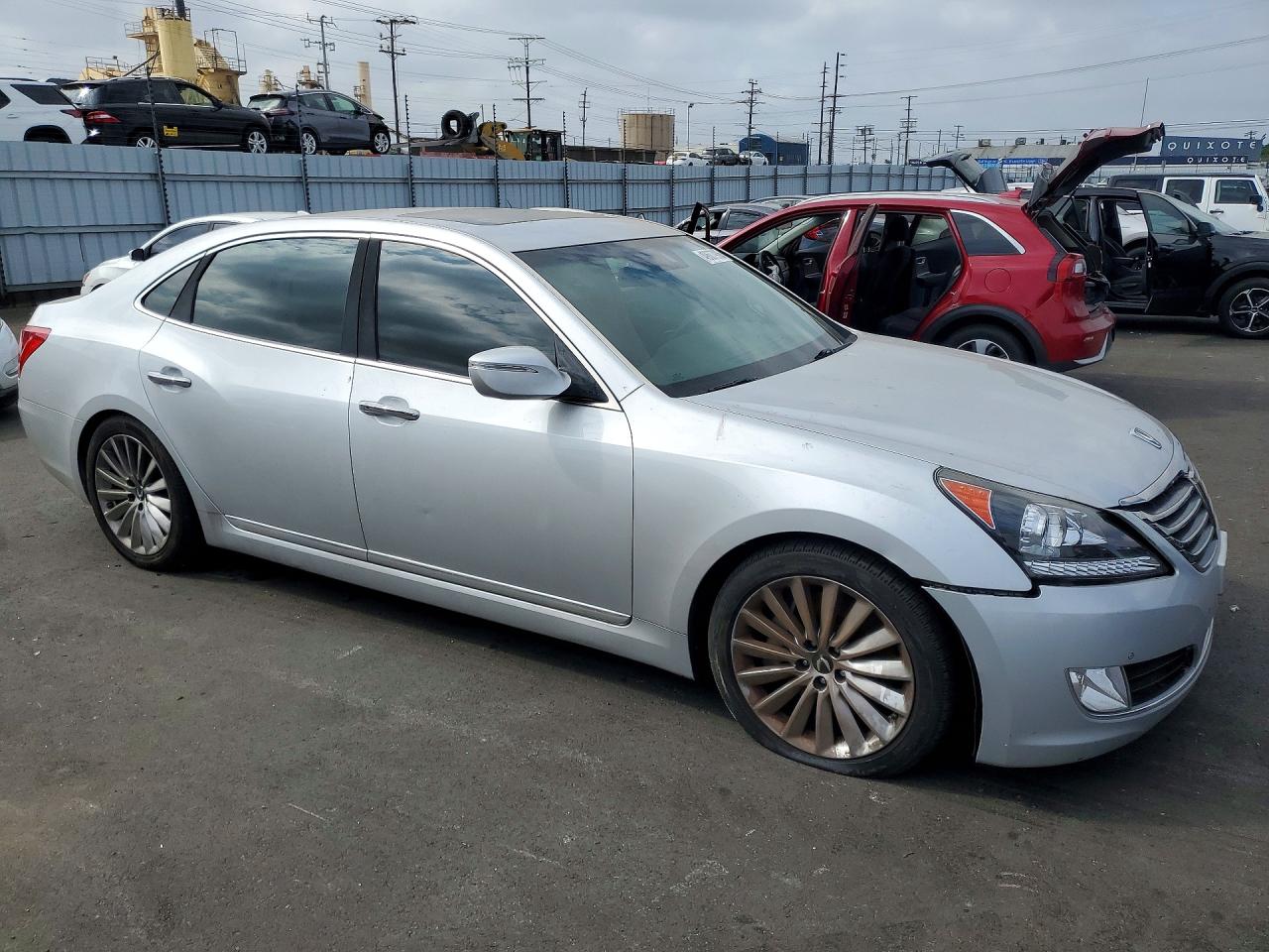 2015 Hyundai Equus Signature Silver vin: KMHGH4JH4FU094190