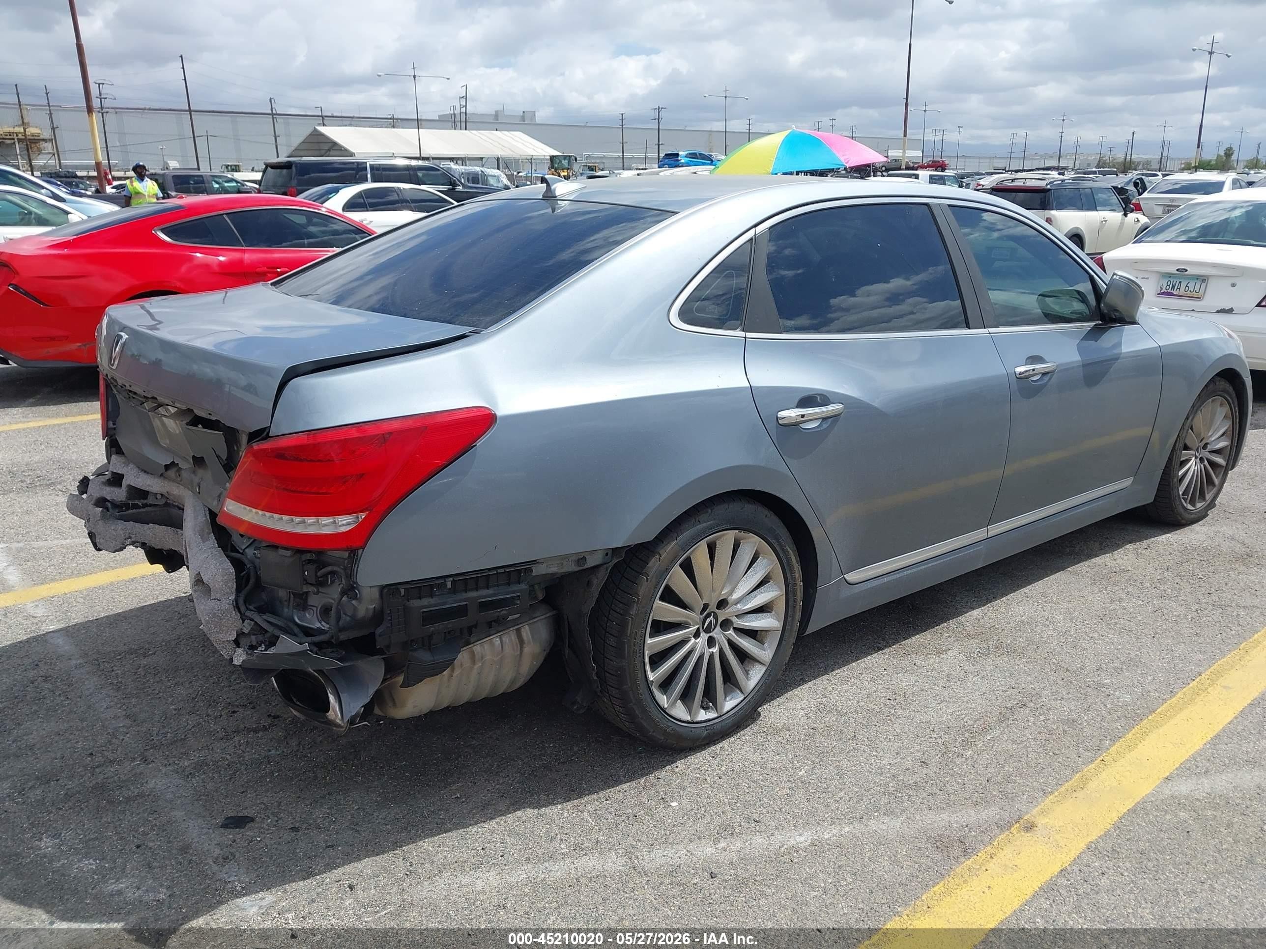 2015 Hyundai Equus Ultimate Teal vin: KMHGH4JH4FU097817