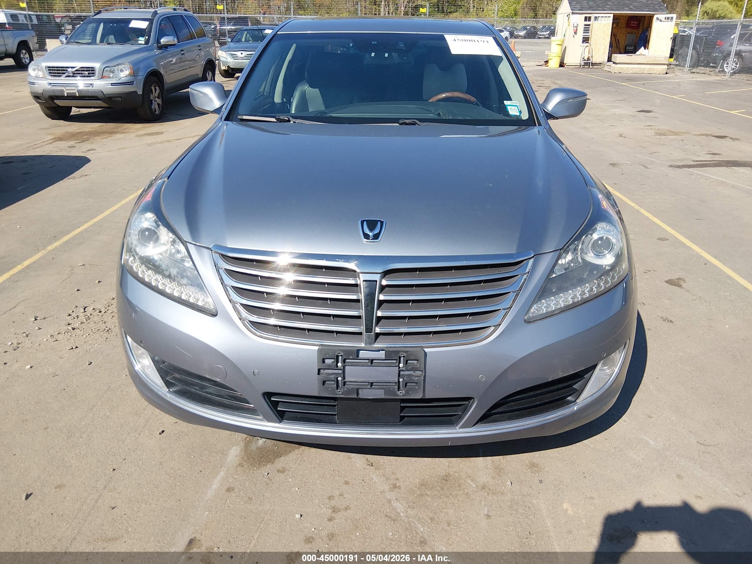 2014 Hyundai Equus Signature Gray vin: KMHGH4JH5EU086842