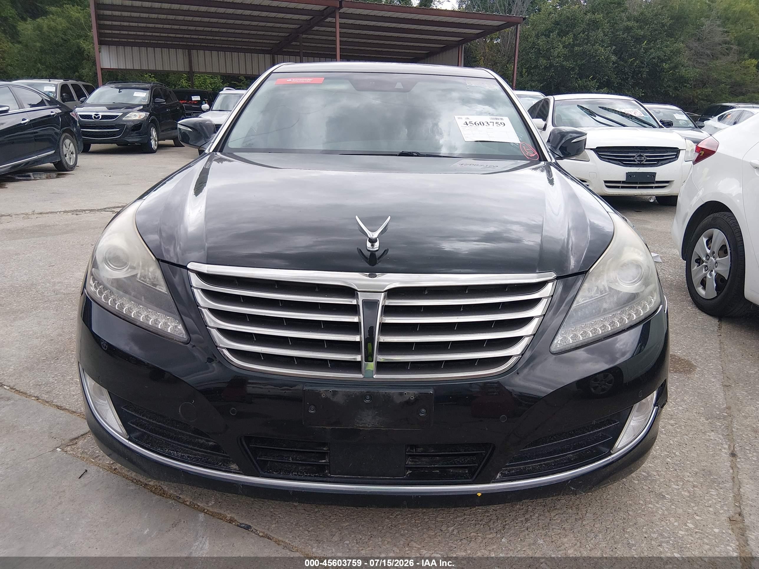 2015 Hyundai Equus Signature Black vin: KMHGH4JH5FU094540