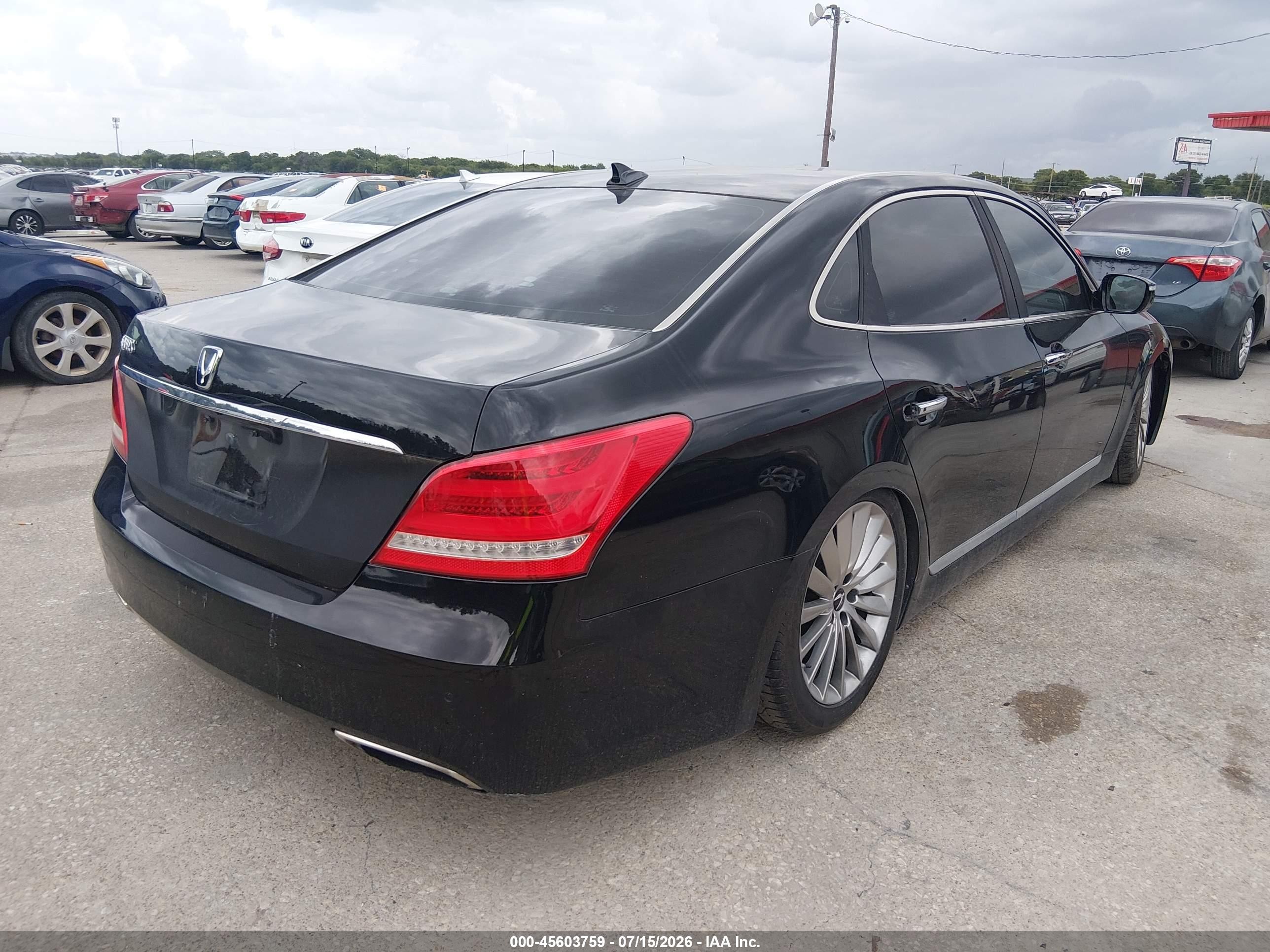 2015 Hyundai Equus Signature Black vin: KMHGH4JH5FU094540