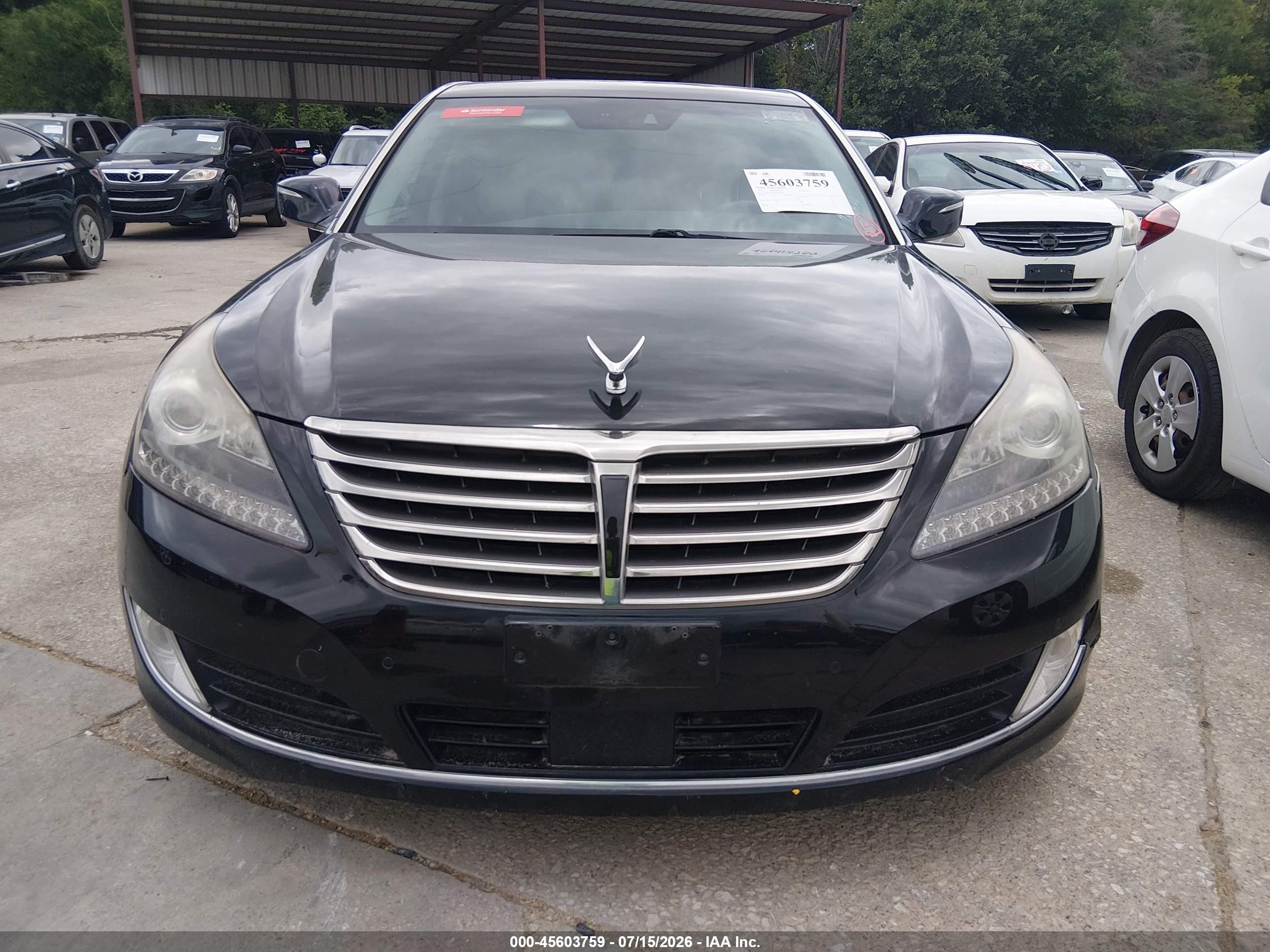 2015 Hyundai Equus Signature Black vin: KMHGH4JH5FU094540