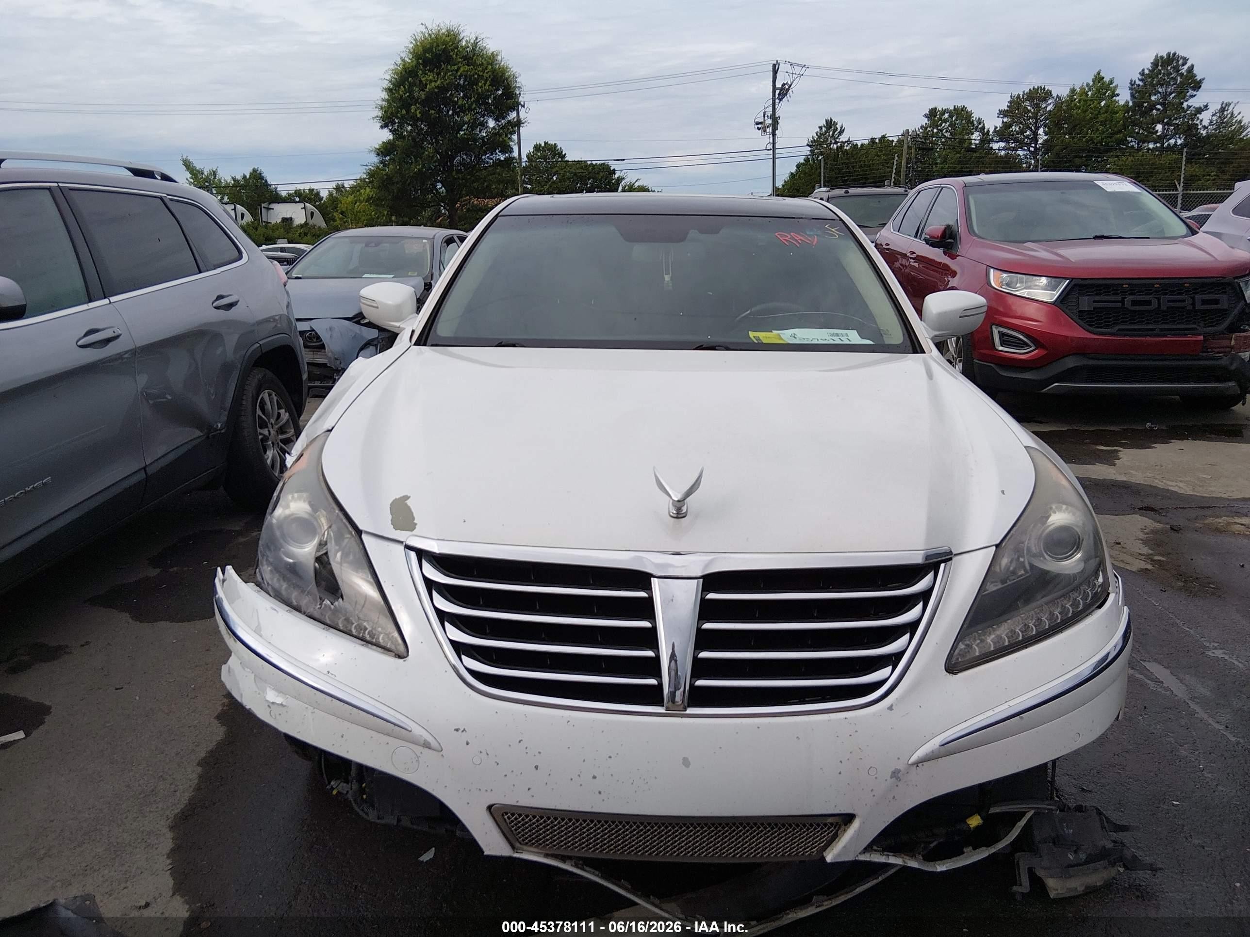 2012 Hyundai Equus Signature White vin: KMHGH4JH6CU050350