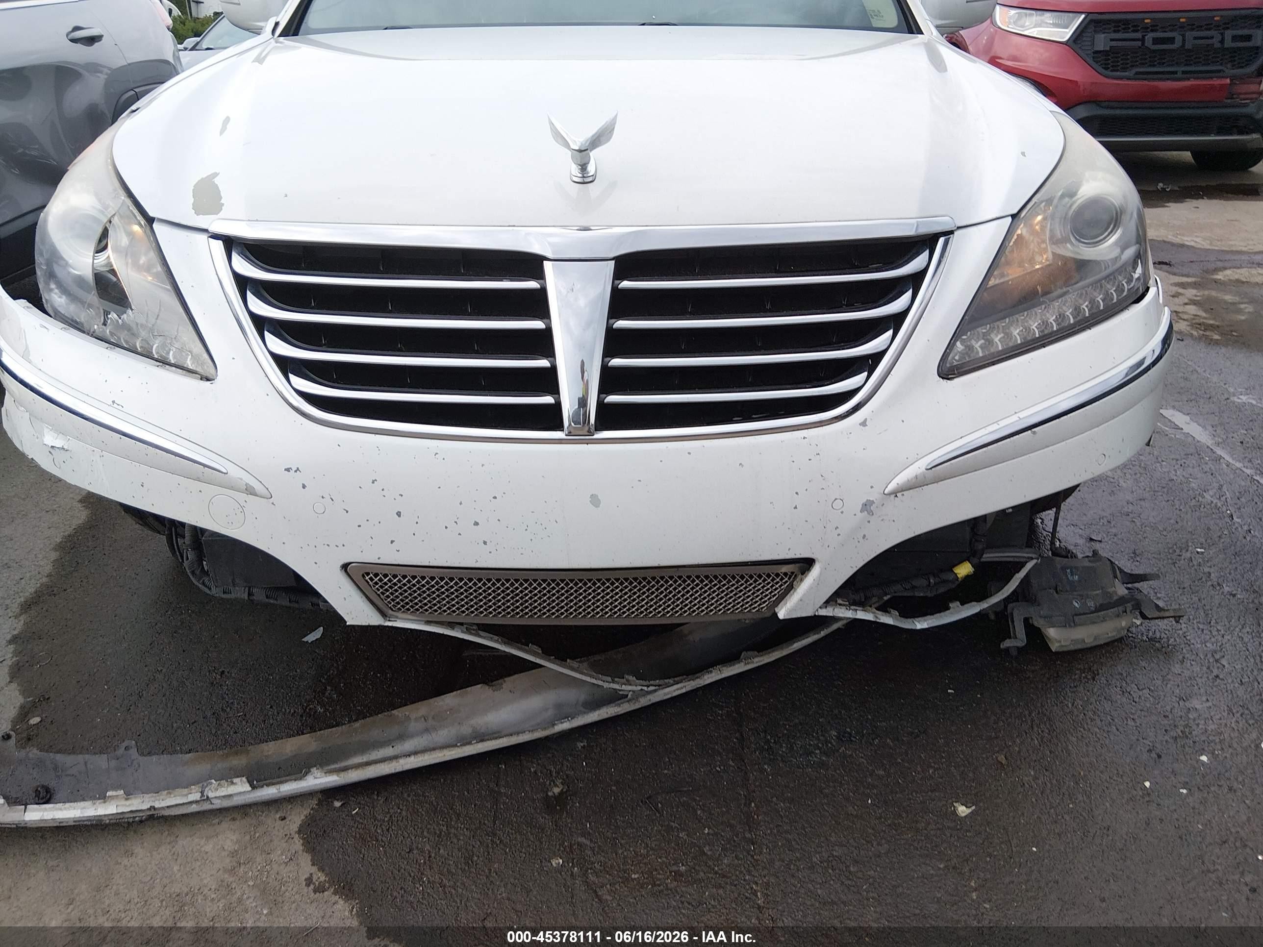 2012 Hyundai Equus Signature White vin: KMHGH4JH6CU050350