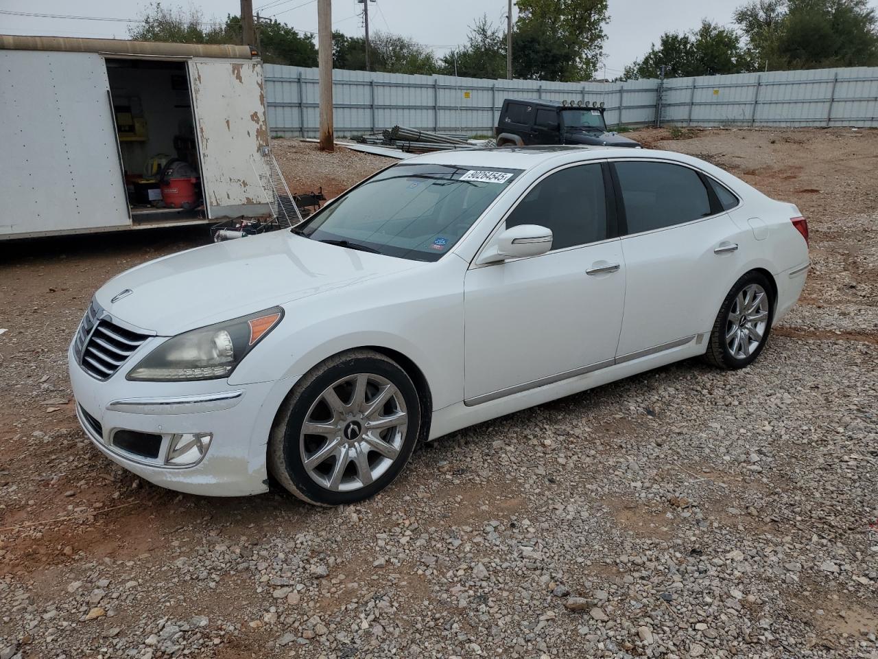 2013 Hyundai Equus Signature White vin: KMHGH4JH6DU058028