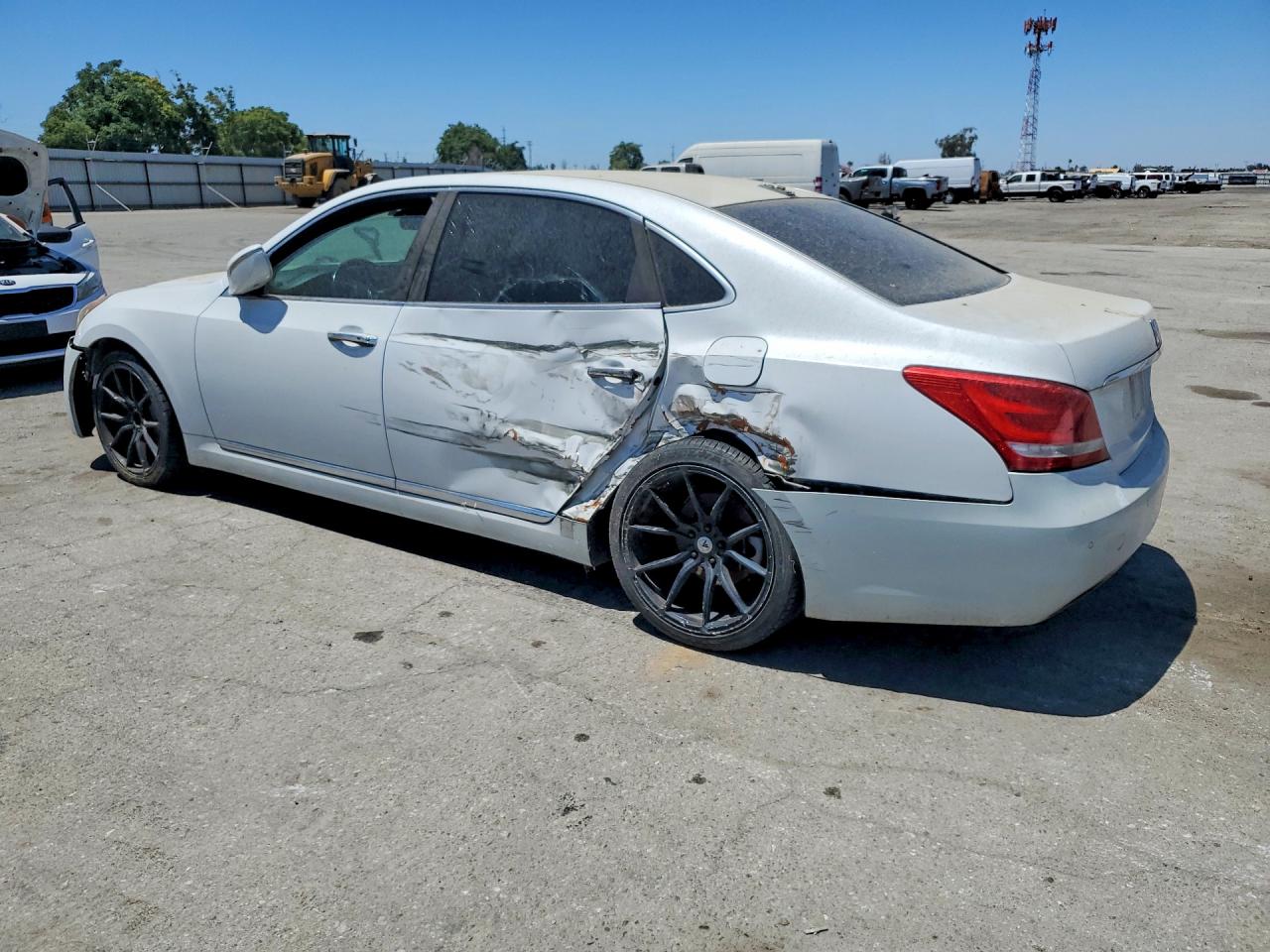2014 Hyundai Equus Signature White vin: KMHGH4JH6EU075087
