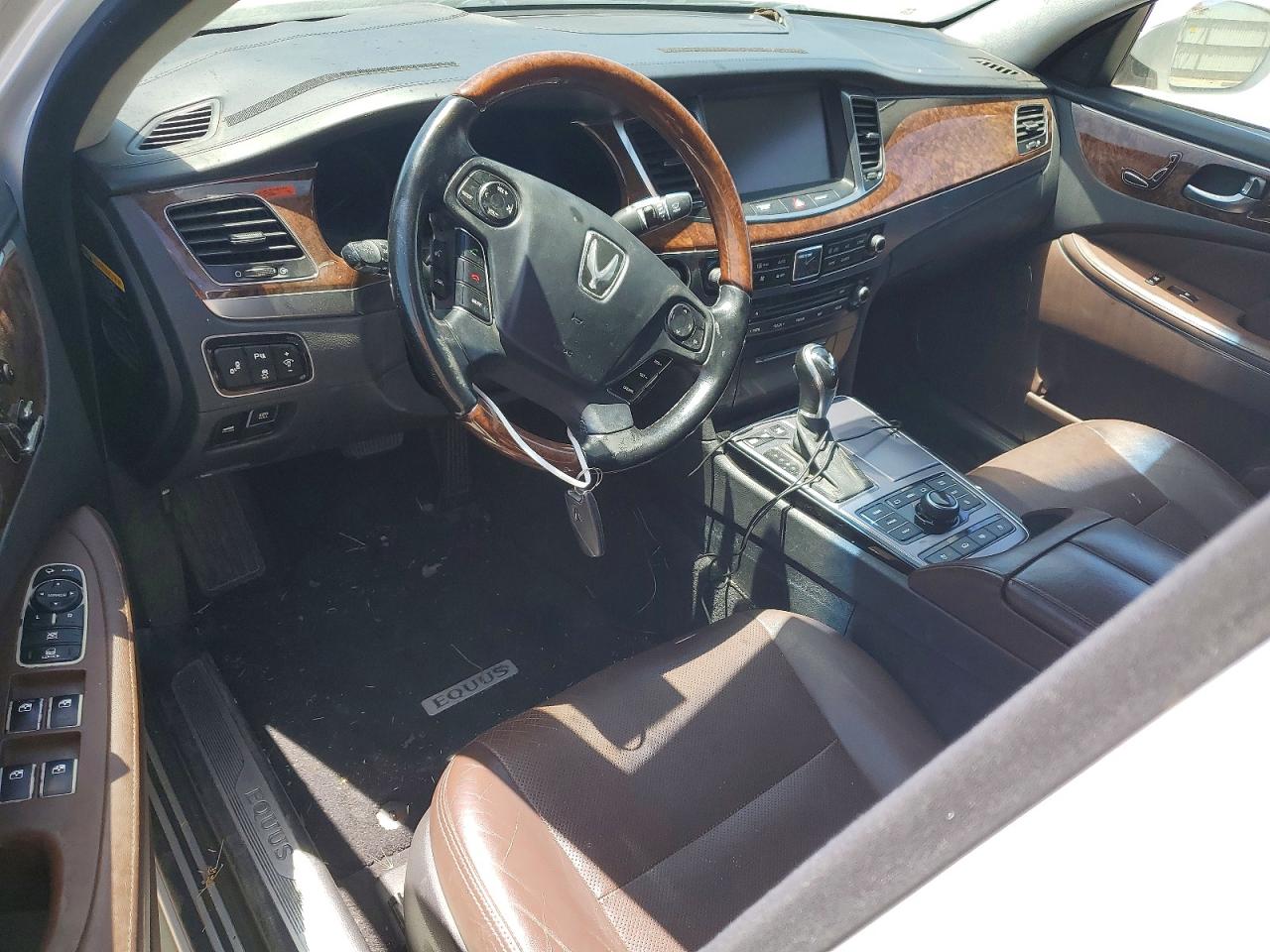 2014 Hyundai Equus Signature White vin: KMHGH4JH6EU075087