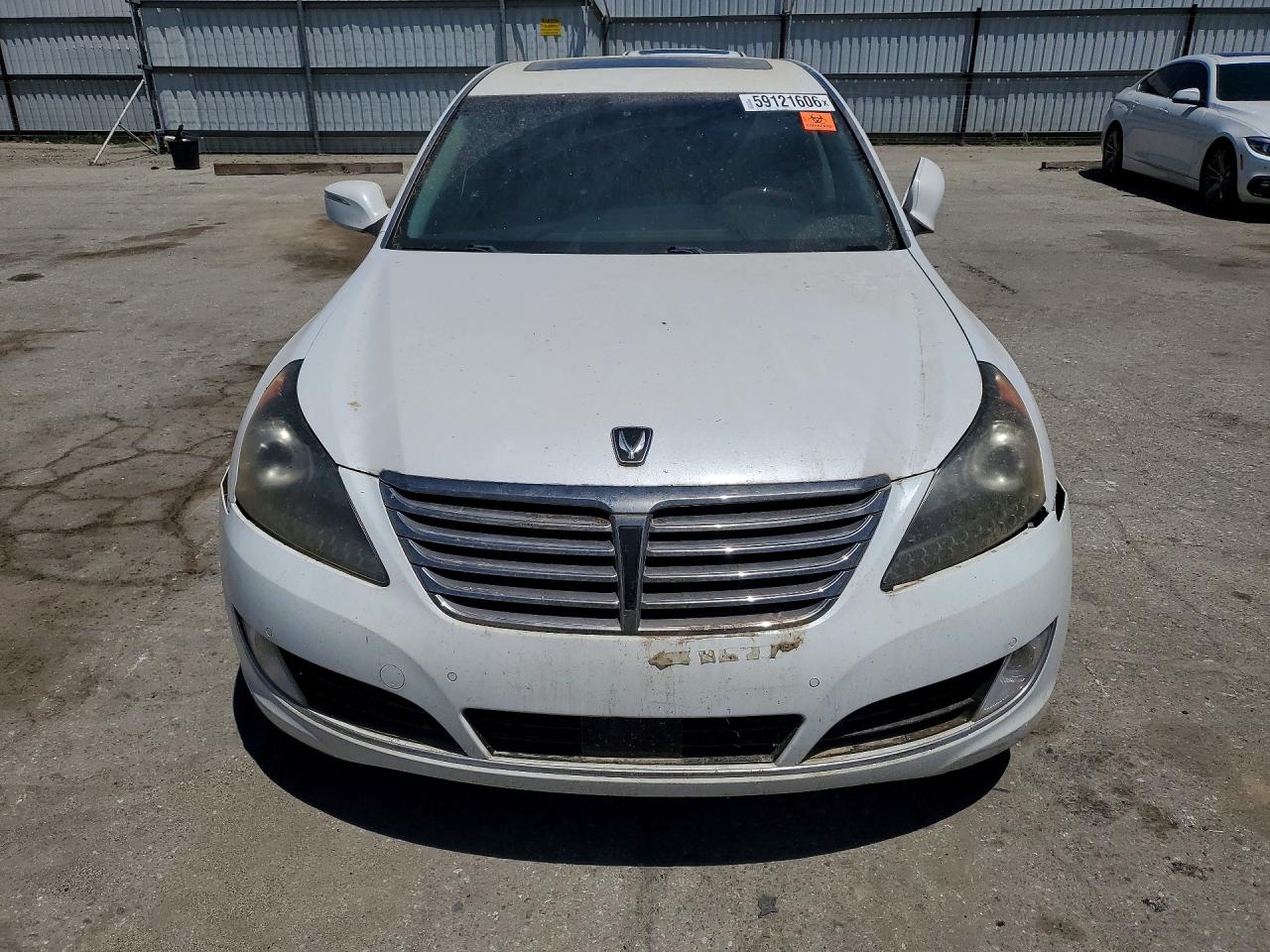 2014 Hyundai Equus Signature White vin: KMHGH4JH6EU075087
