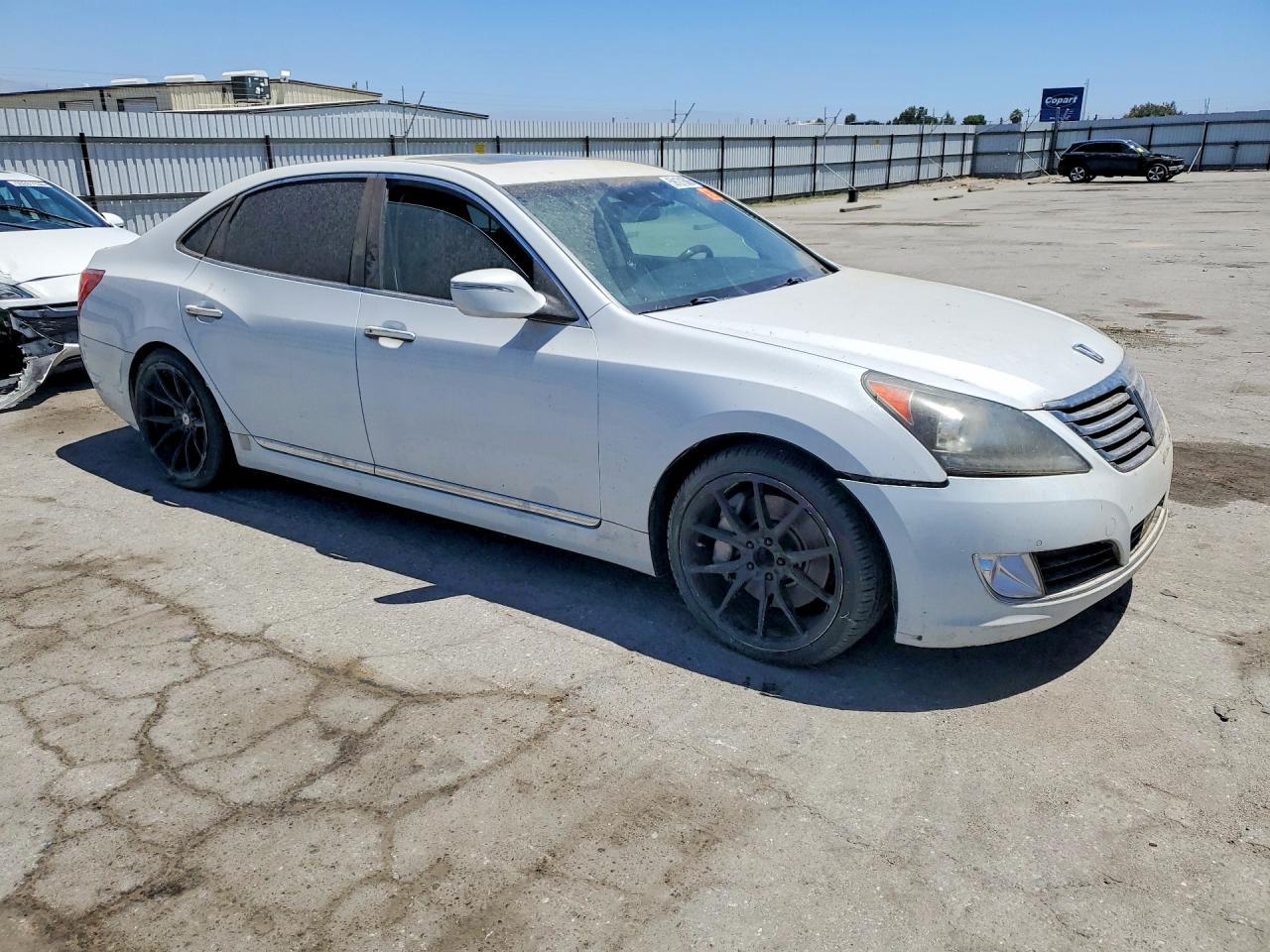 2014 Hyundai Equus Signature White vin: KMHGH4JH6EU075087