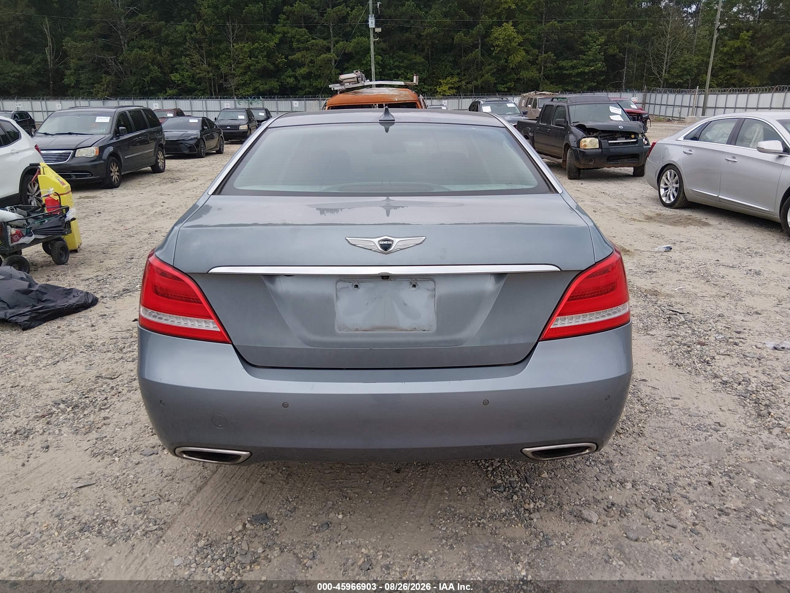 2014 Hyundai Equus Signature Light Blue vin: KMHGH4JH6EU080080