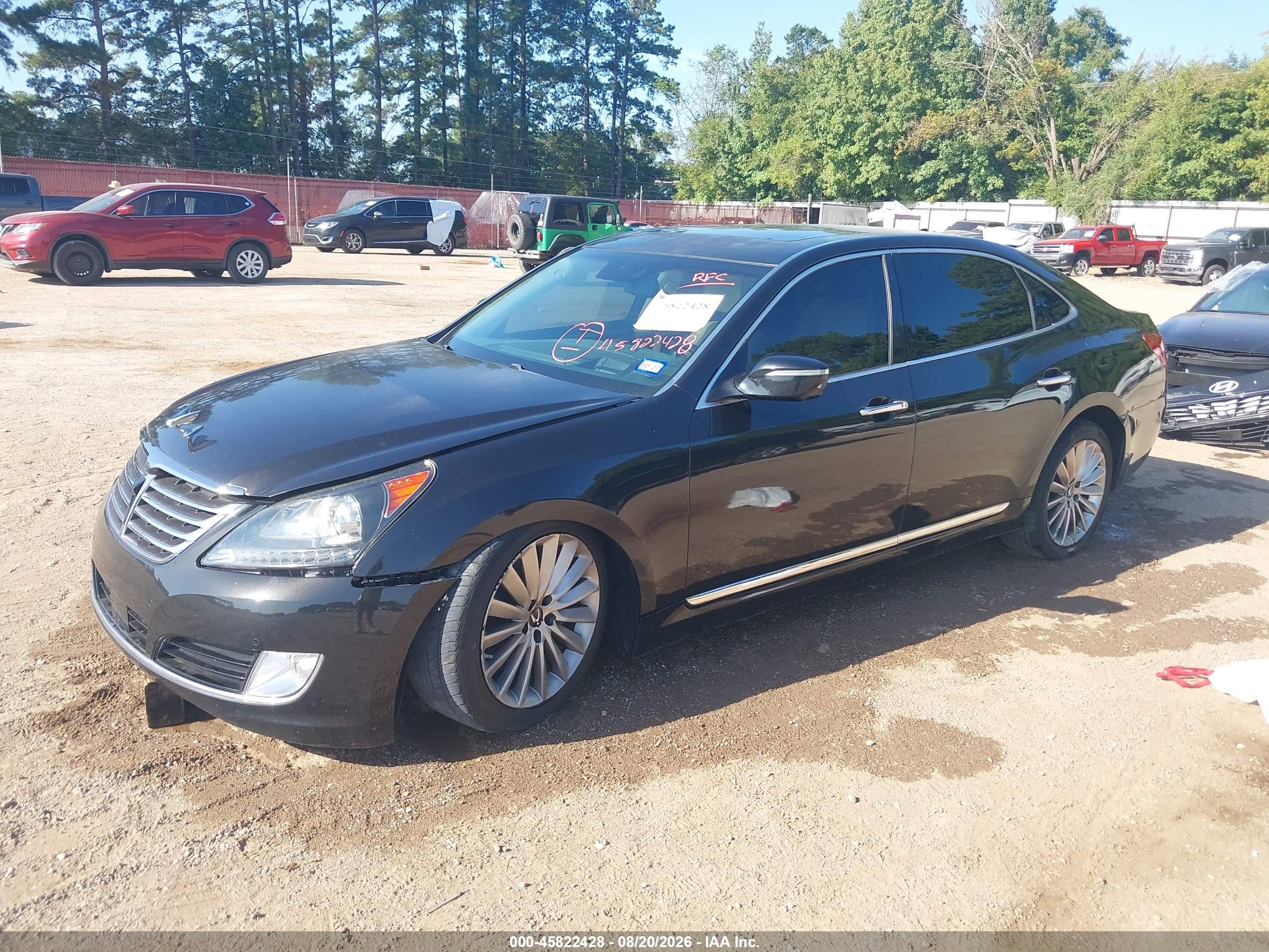 2014 Hyundai Equus Ultimate Black vin: KMHGH4JH6EU080743