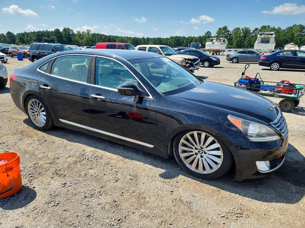 2016 Hyundai Equus Signature Черный vin: KMHGH4JH6GU104347